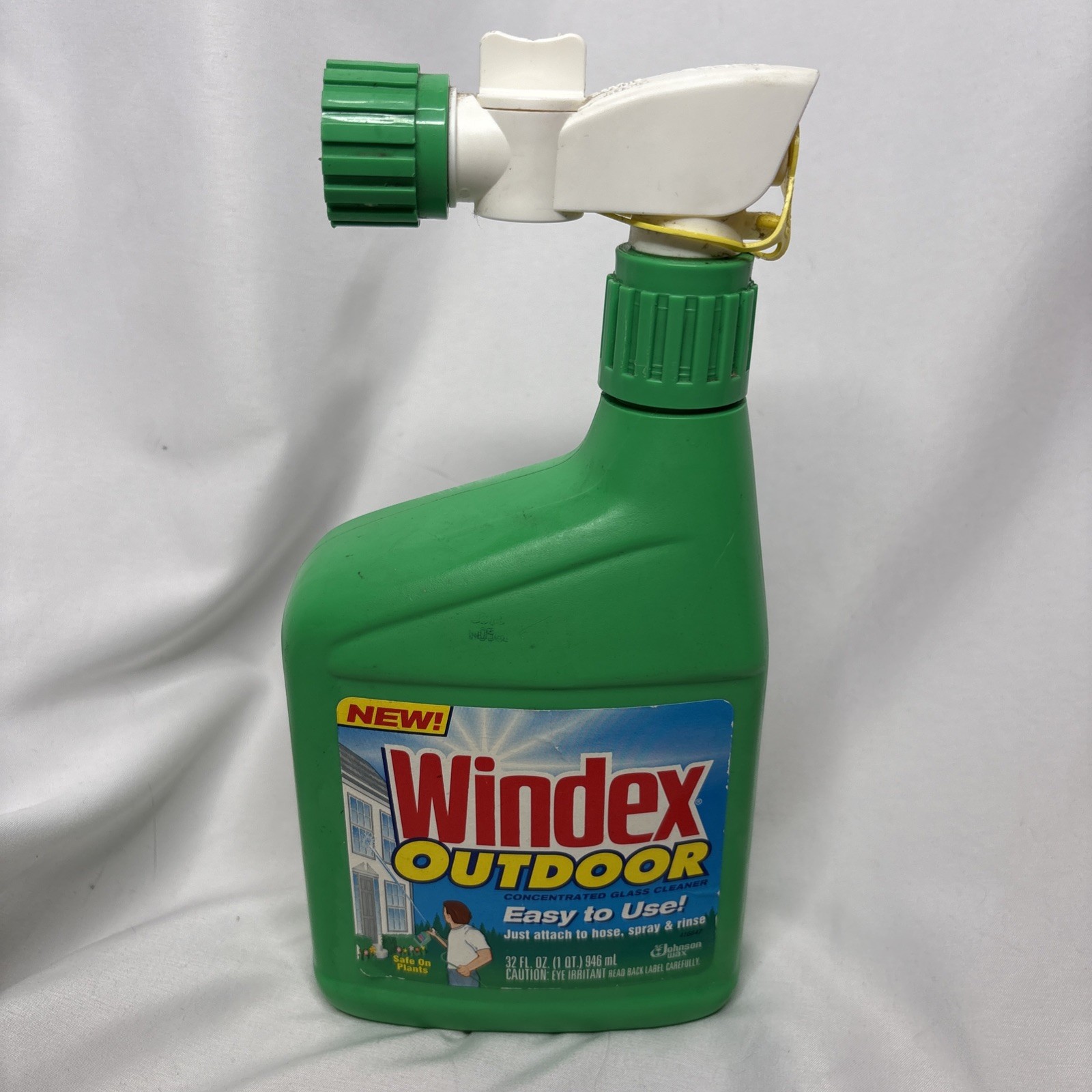 Vtg 1992 Windex Outdoor Glass Cleaner Concentrate 32 Oz Discontinued NOS