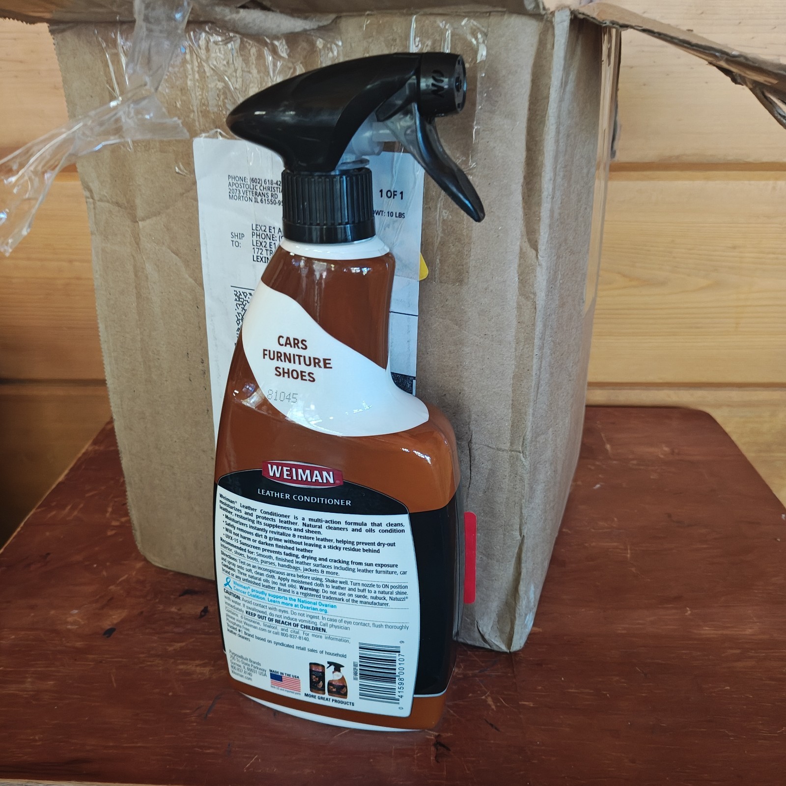 Weiman Leather Cleaner & Conditioner 22-Ounce (6-Pack Case) Restores Leather A2