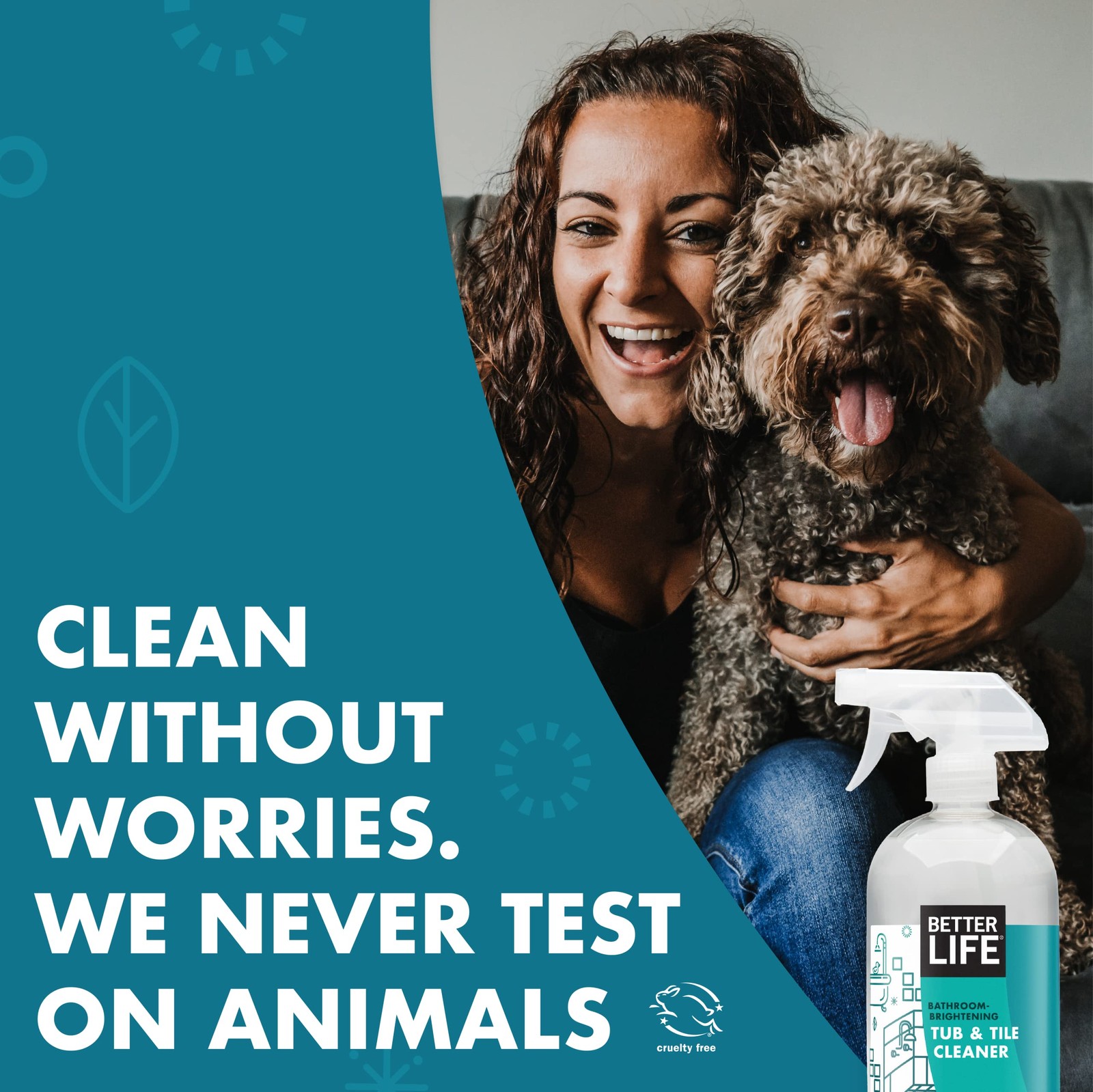 Effective Bathroom Cleaner Spray for Glass & Tile – Mold & Mildew Remover 32oz
