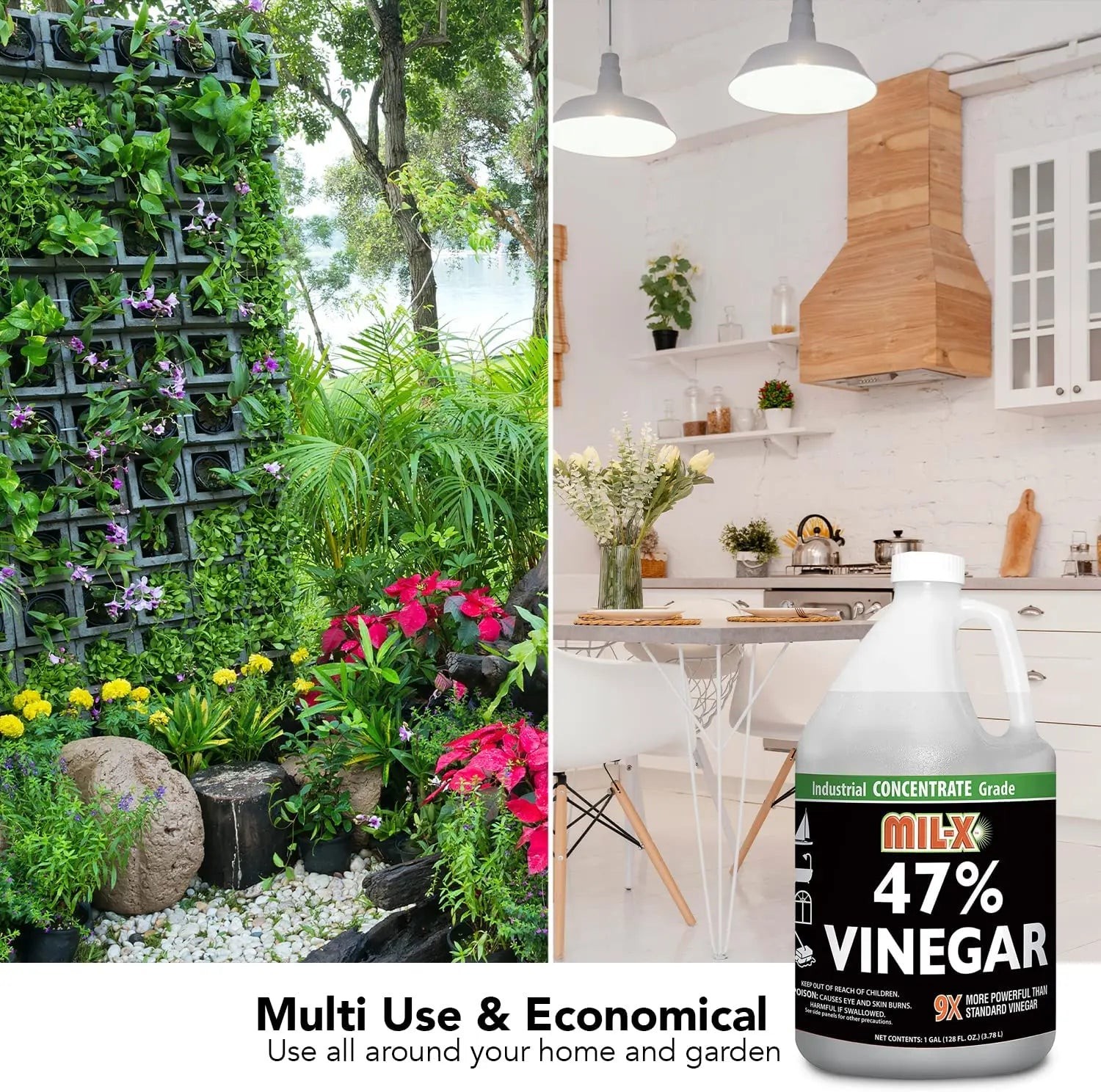 MIL-X 47% Vinegar Industrial Grade Concentrate, Gallon