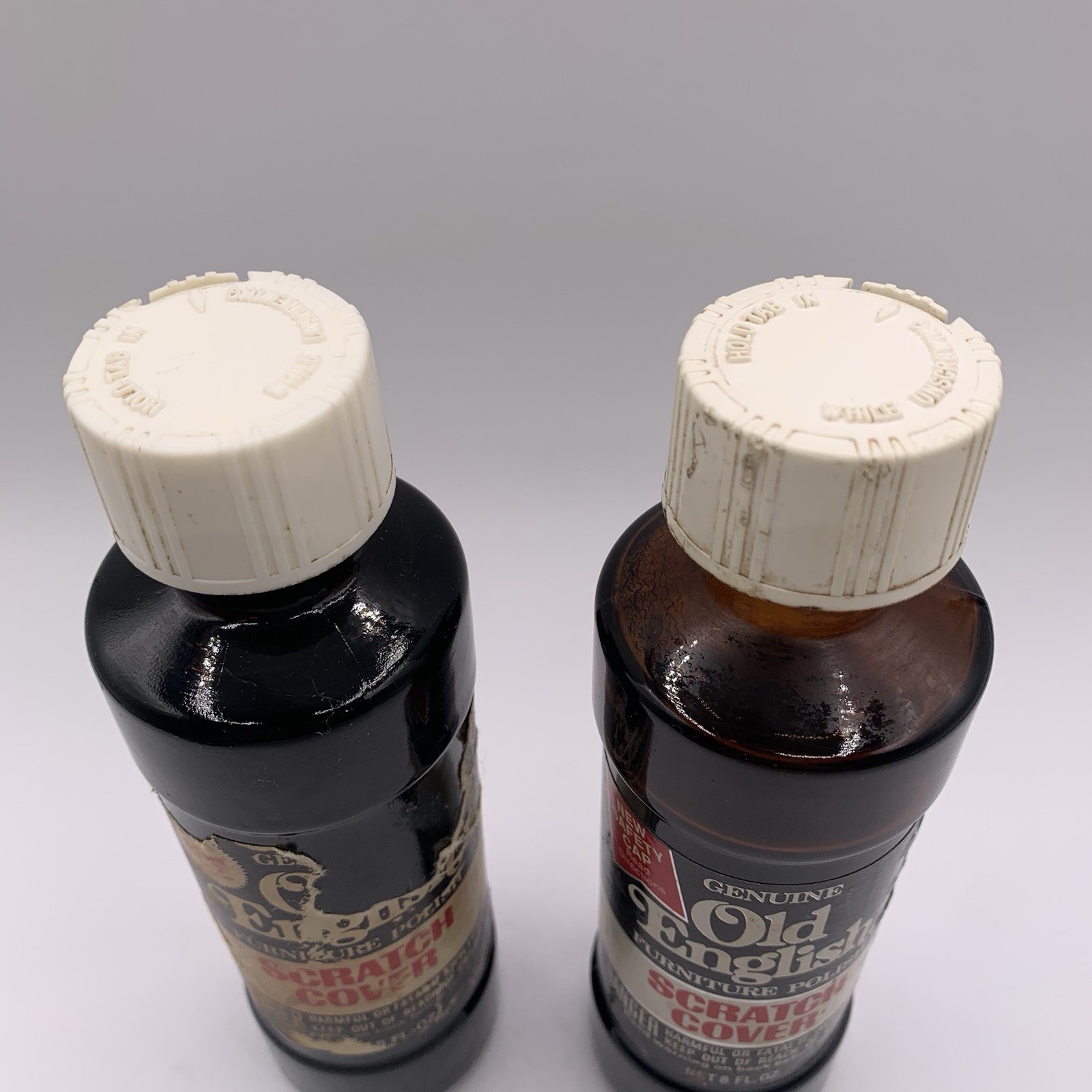 VTG Genuine Old English LOT Furniture Polish Scratch Cover Glass ONE FULL 1975