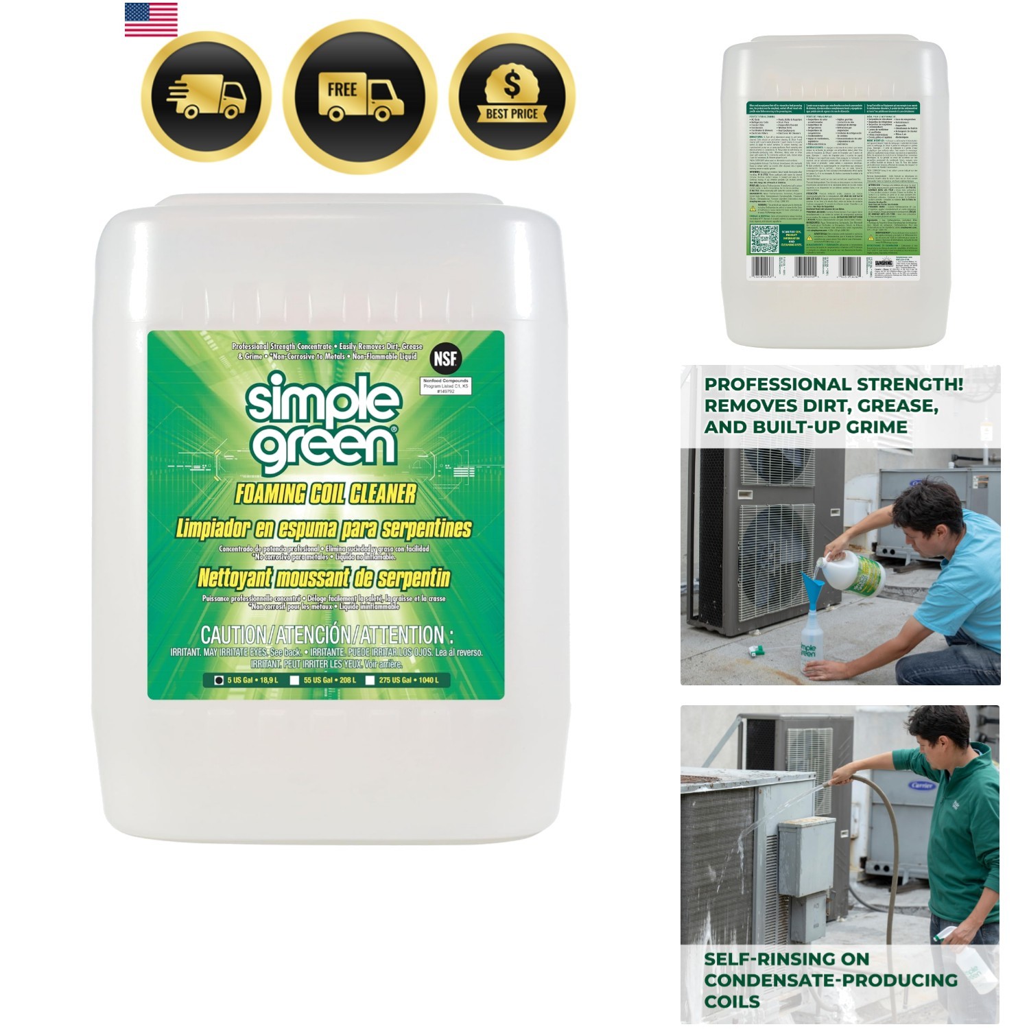 Foaming Coil Cleaner 5 Gallon