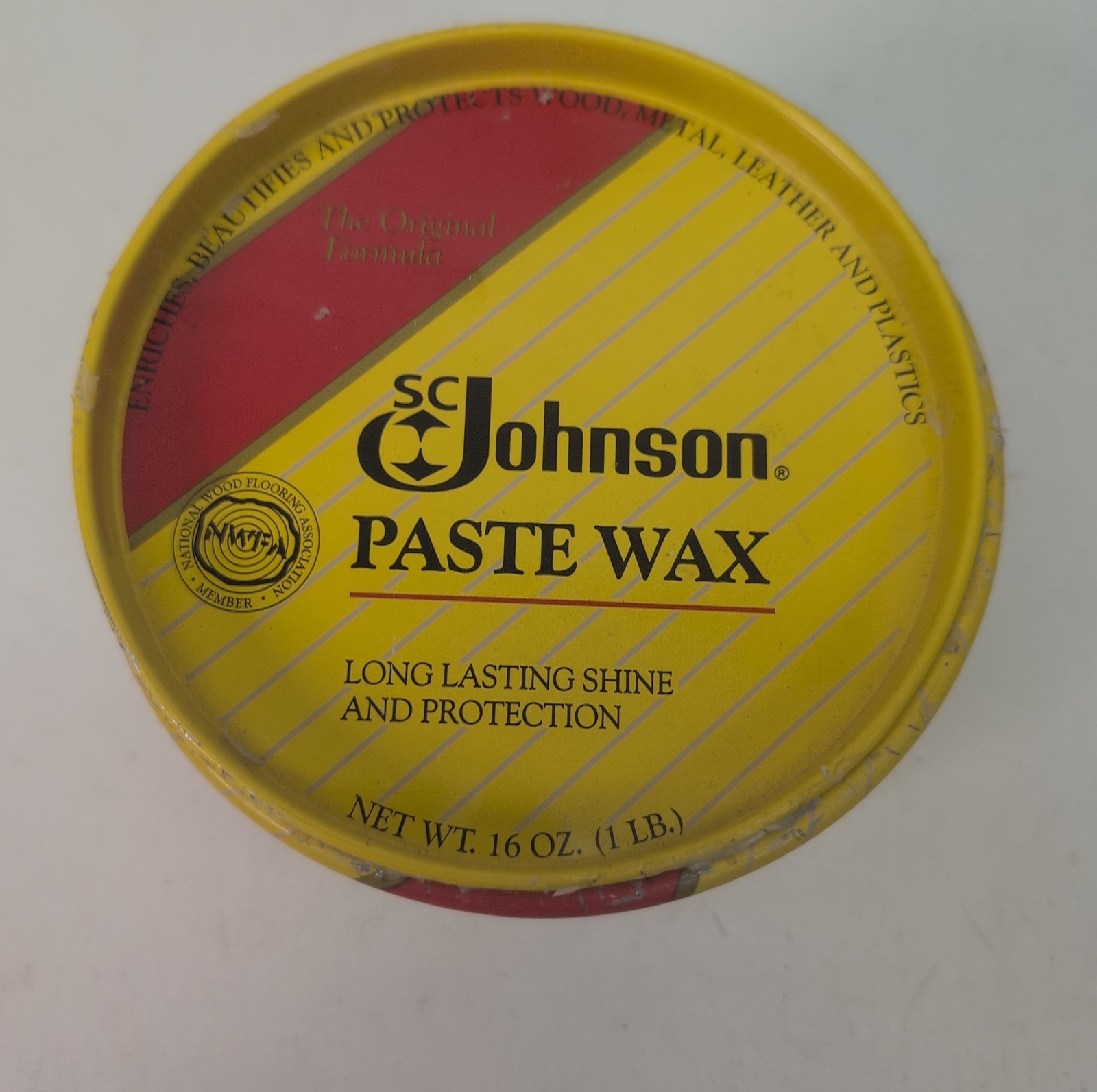 SC Johnson Paste Wax Original Formula 1 lb Can Discontinued 512g