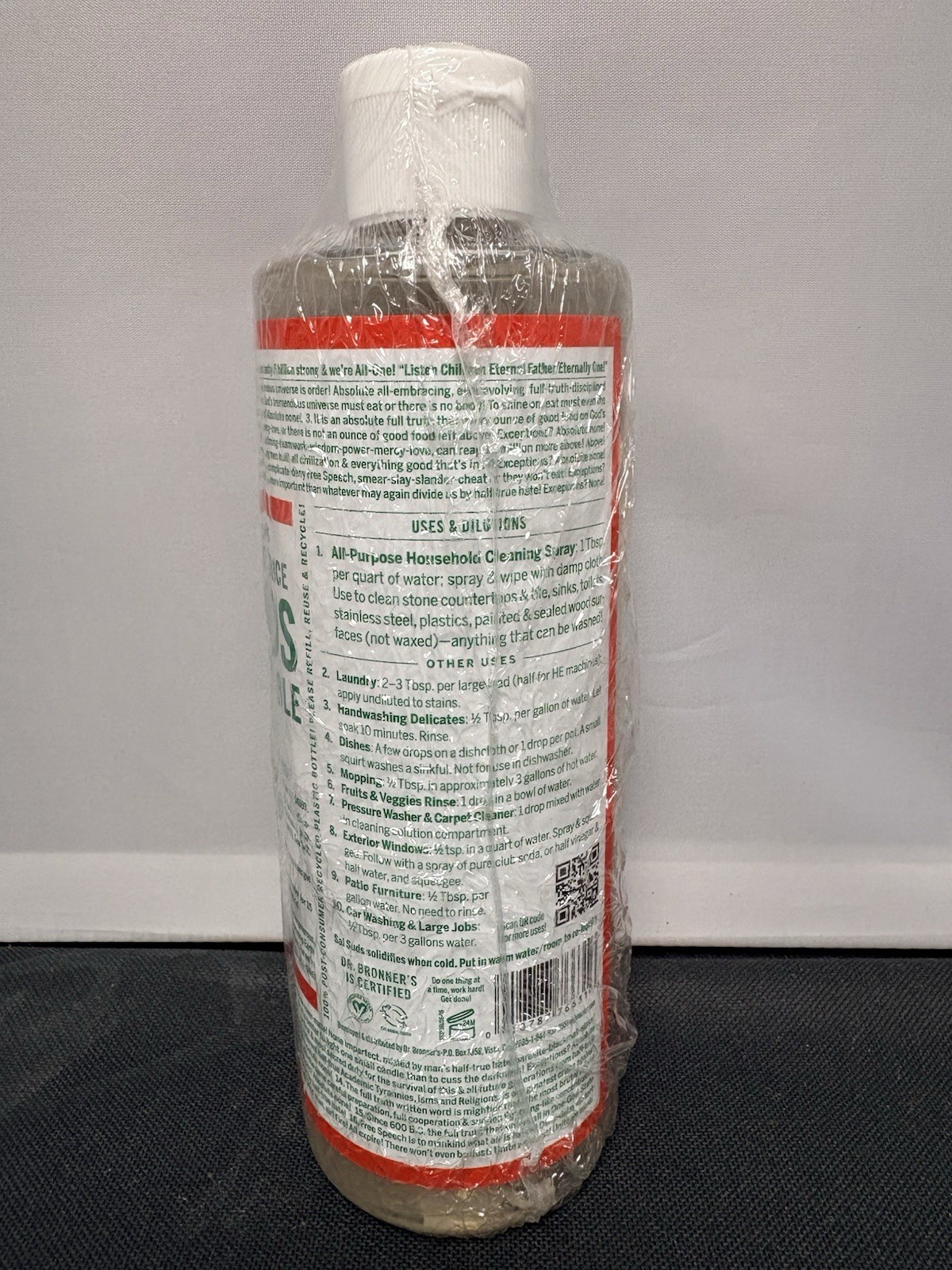 Dr. Bronner’s Siberian Fir & Spruce Biodegradable Cleaner • 32 Ounces •