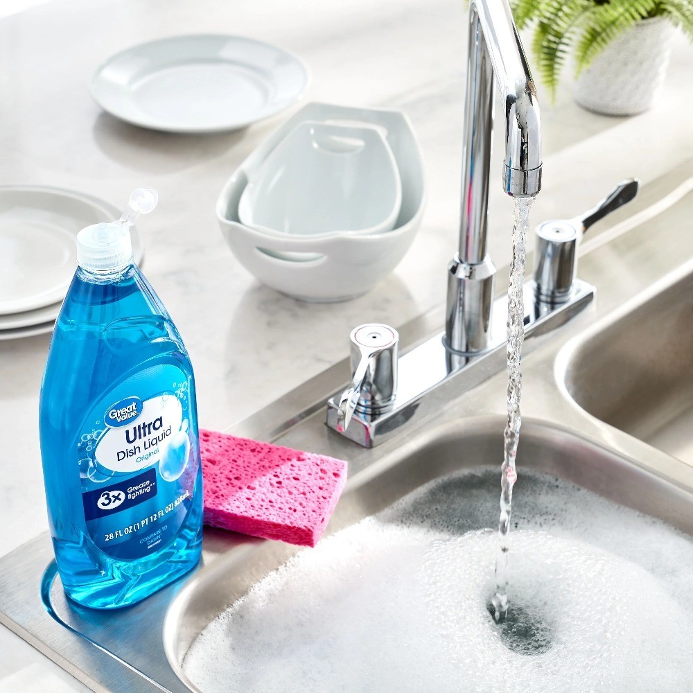 Ultra Dishwashing Liquid Soap Original Scent 28 Fluid Ounces 4 Pack