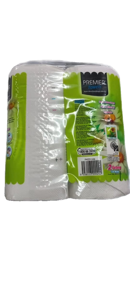 PREMIER TOWELS 2 ROLLS FOR KITCHEN