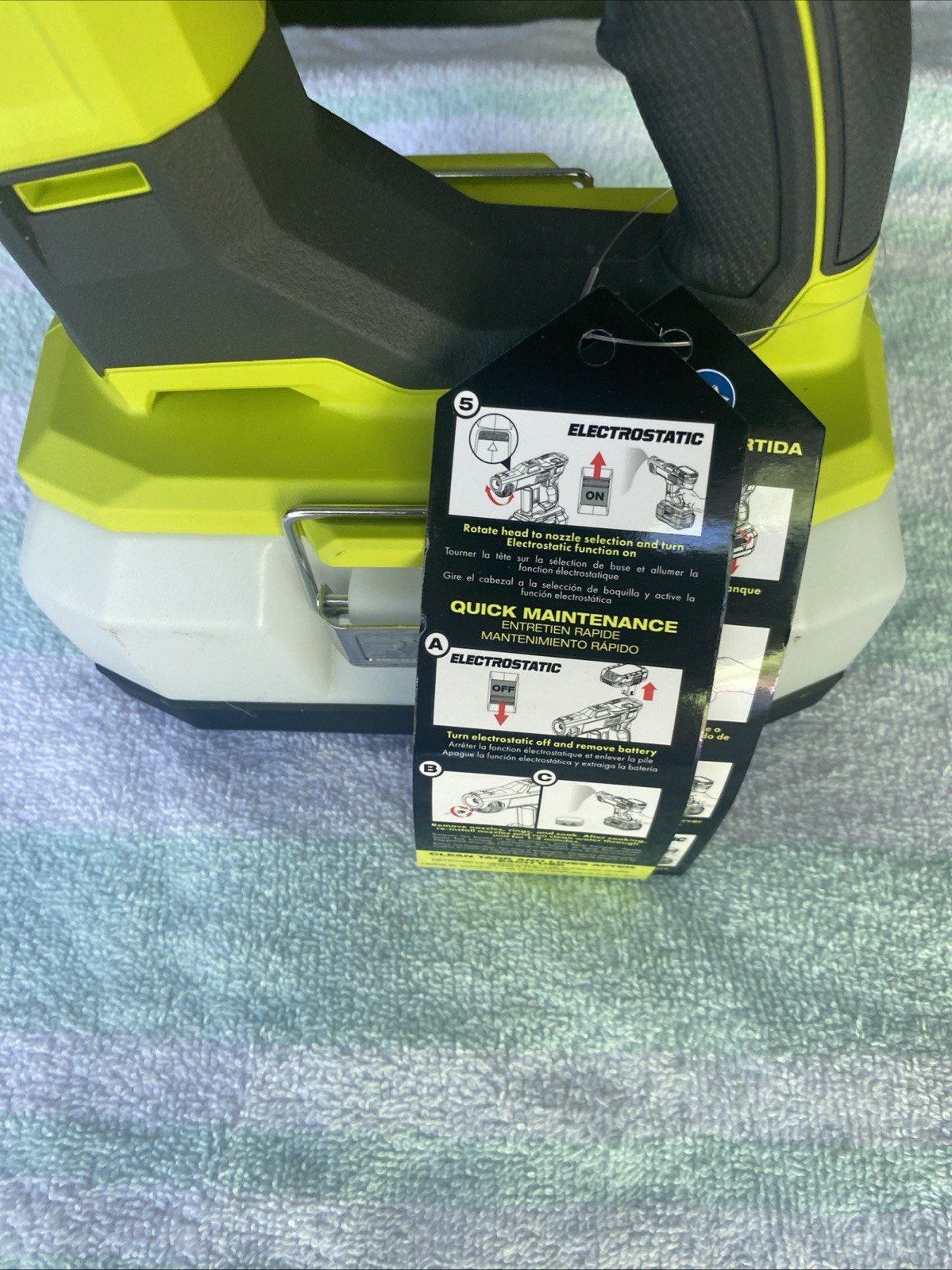 Ryobi One+ PSP02 18V Handheld Electrostatic Sprayer Cordless Tool Only