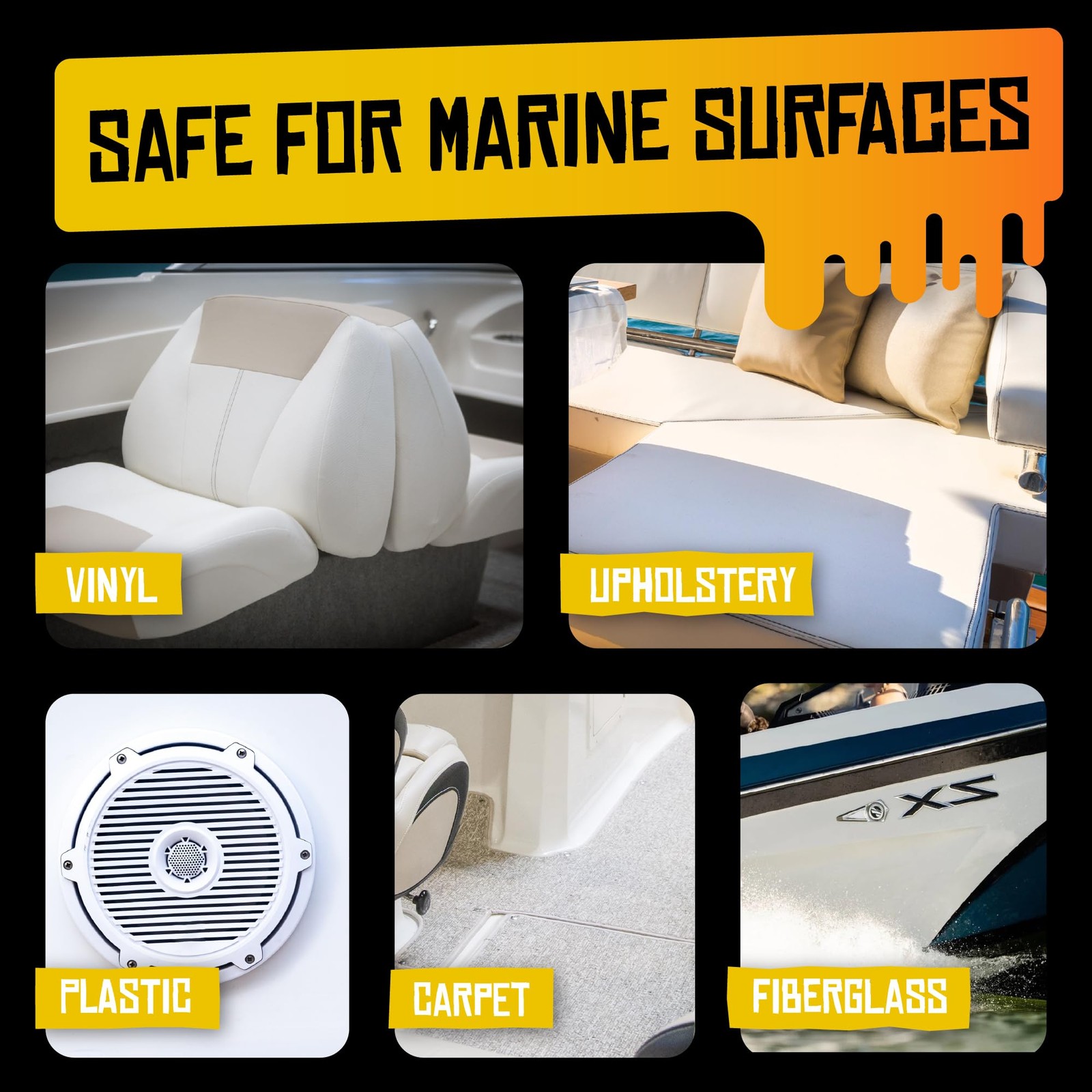 Boat Juice Mildew Stain Remover & Restorer Boat Cleaner | MarineGrade Boat Mo…