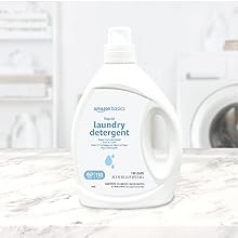 Concentrated Liquid Laundry Detergent, Hypoallergenic, of Perfumes & Clear of