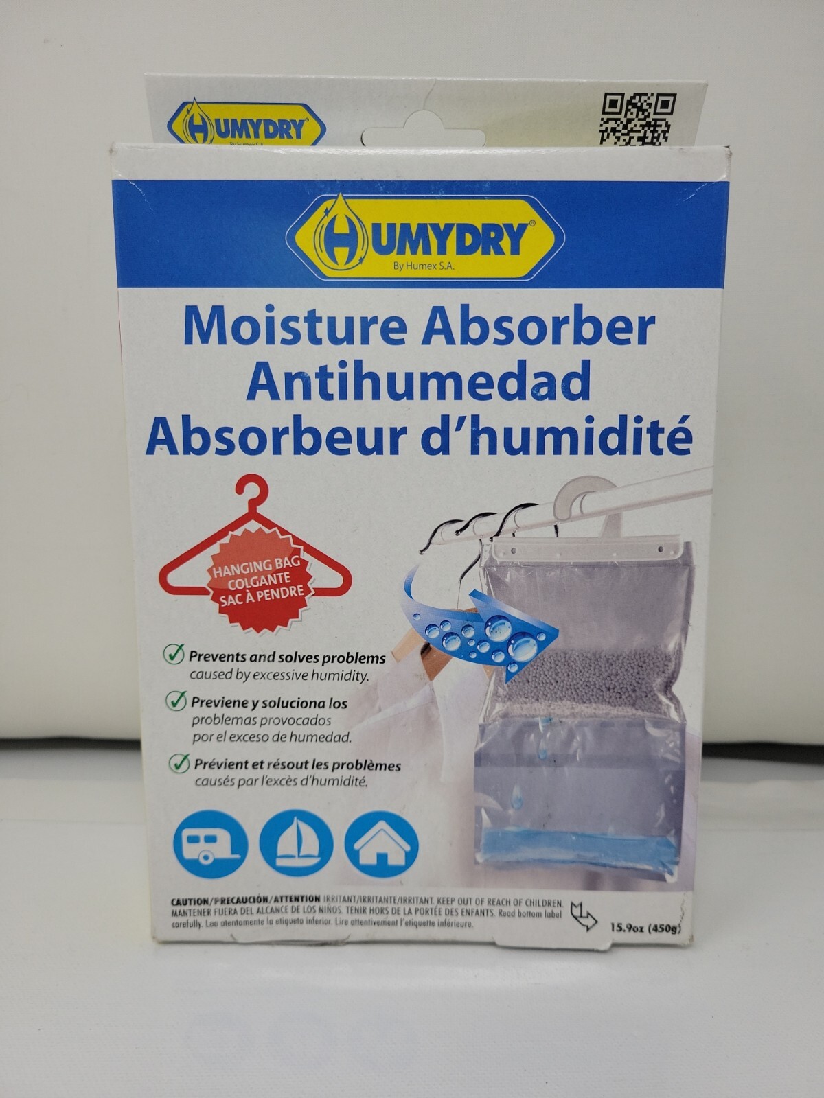 HUMYDRY USA40600C12 Natural Hanging Recyclable Moisture Absorber 15.9 oz.