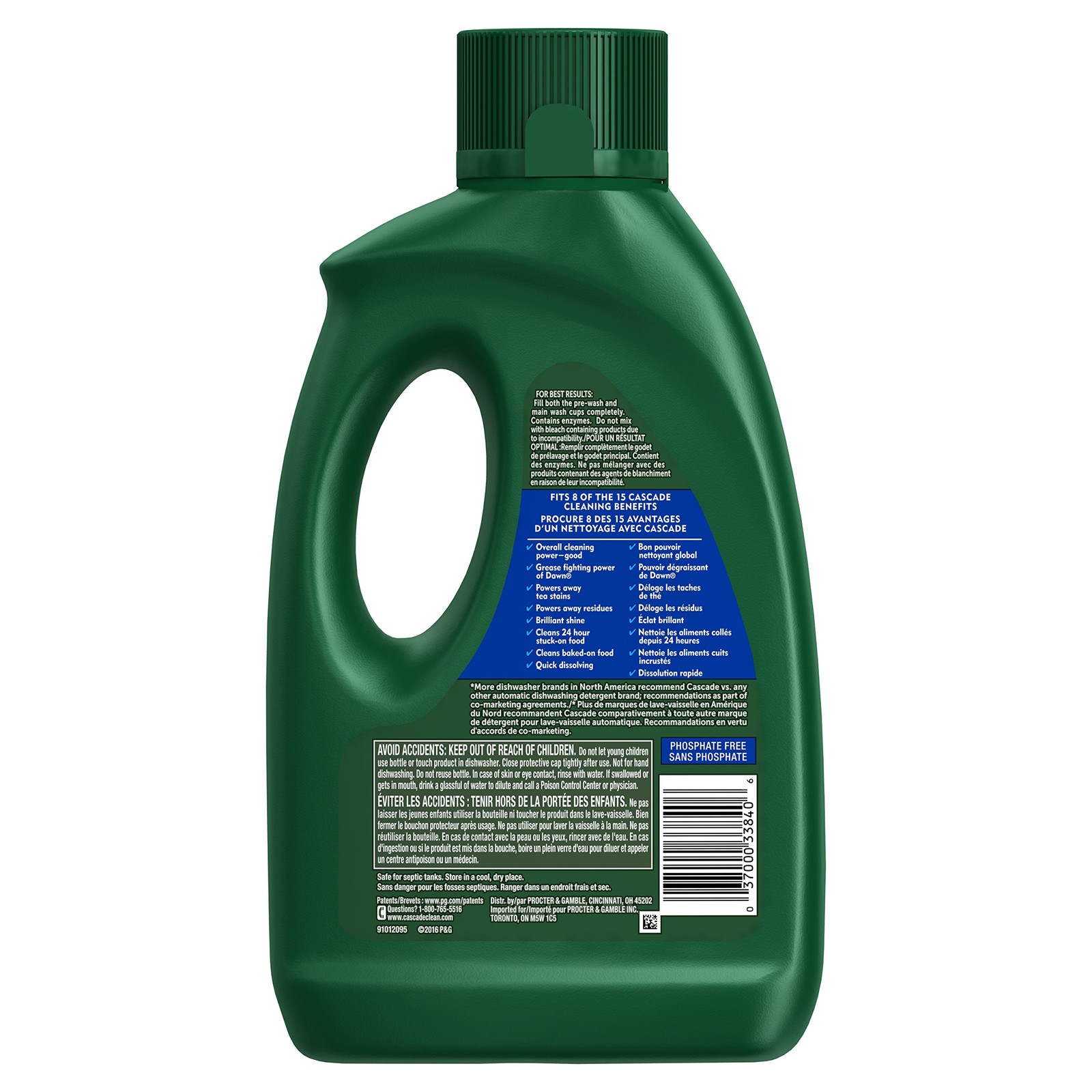 Cascade Complete Gel Dishwasher Detergent 75 oz Fresh All in 1 Pack of 1