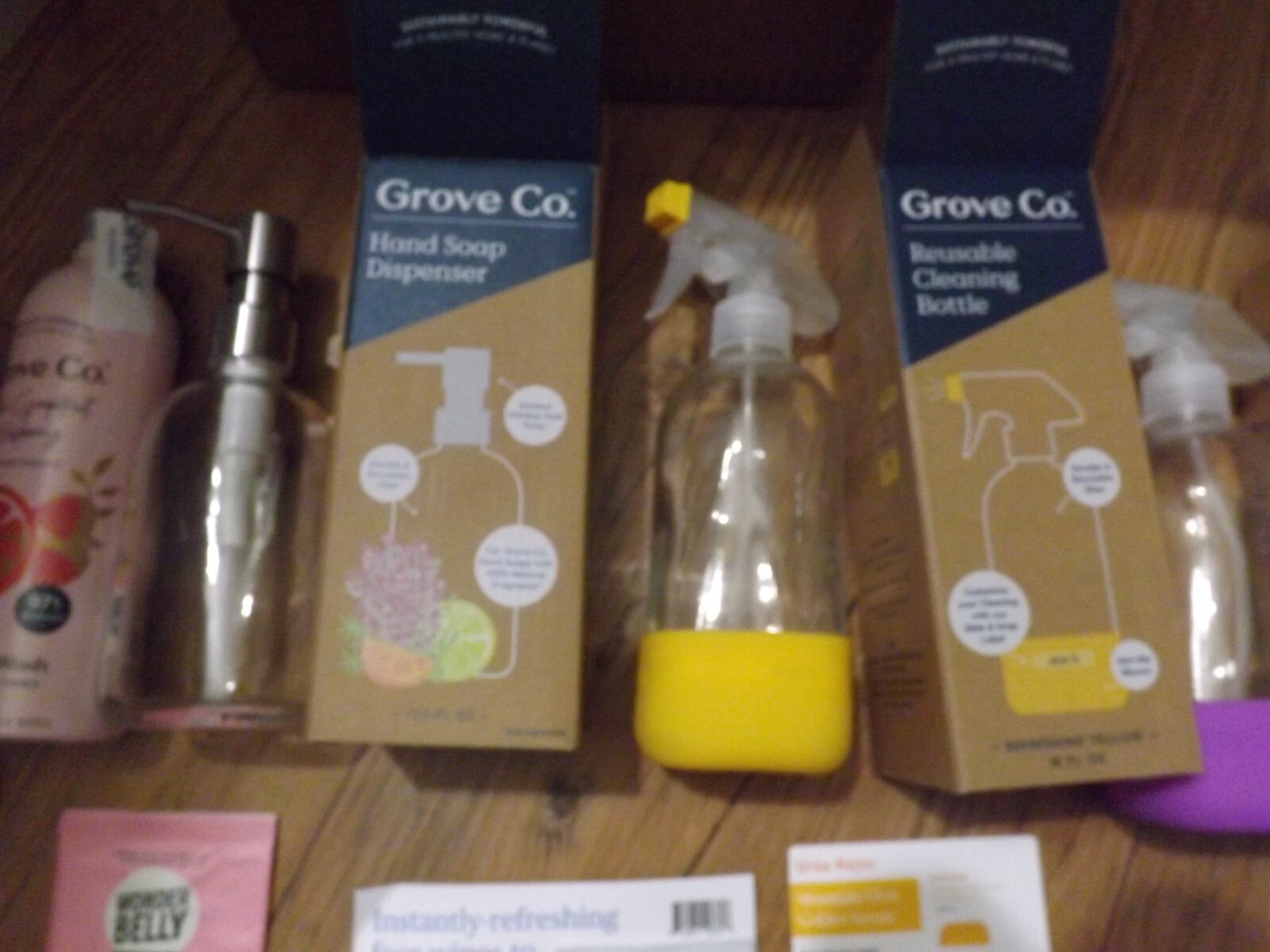 HUGE NEW LOT GROVE CO. reusable cleaning bottles dispenser hand wash cleaners ++