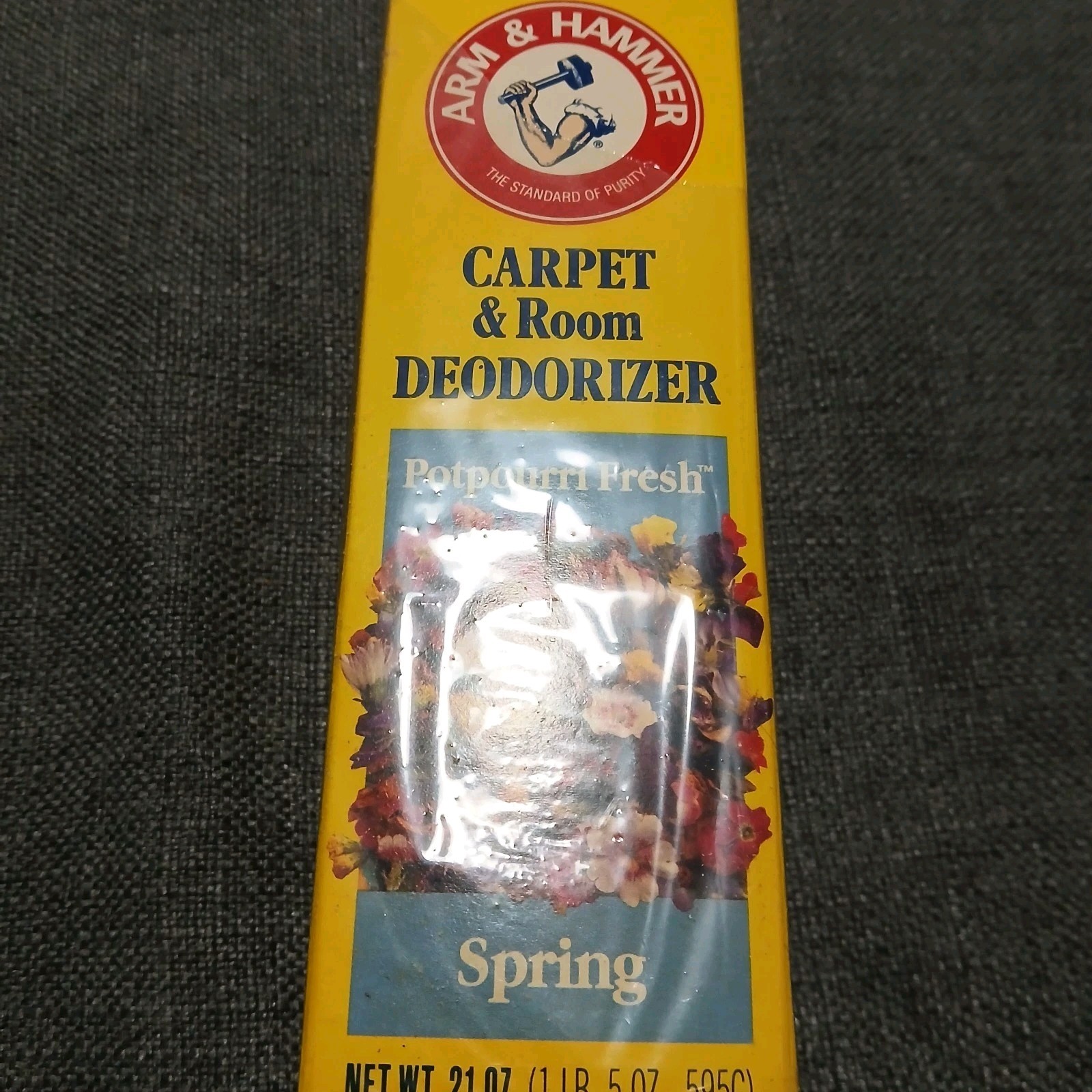 Vintage 1992 Arm & Hammer POTPOURRI FRESH SPRING Carpet Deodorizer NOS 21 Oz