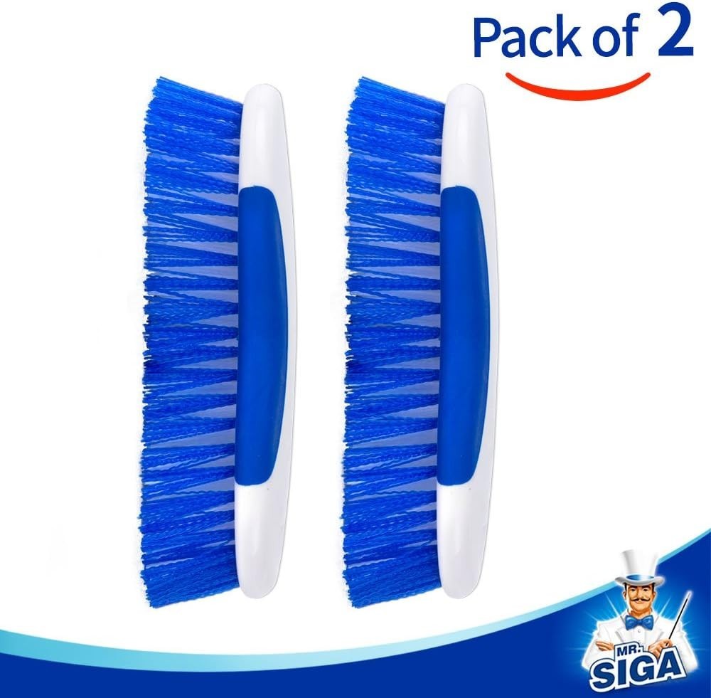 Pack of 2 Heavy Duty Scrub Brushes – Perfect for Kitchen, Bathroom, Garage