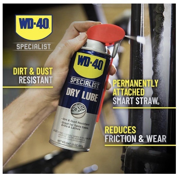 2X WD-40 Specialist Dry Lube w/ PTFE Dirt Dust Corrosion Resistant 10 Oz