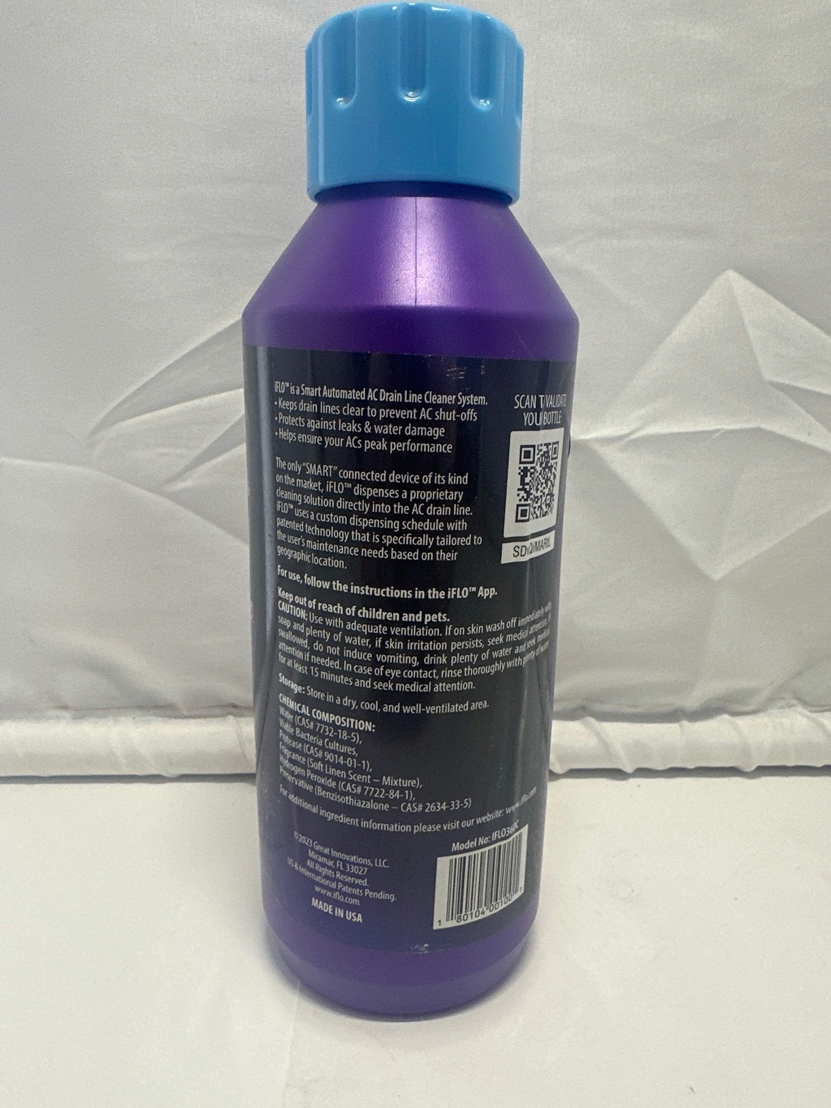 iFlo Refill Smart Automated A/C Drain Line & Pan Cleaner 3-Month Supply 36 oz