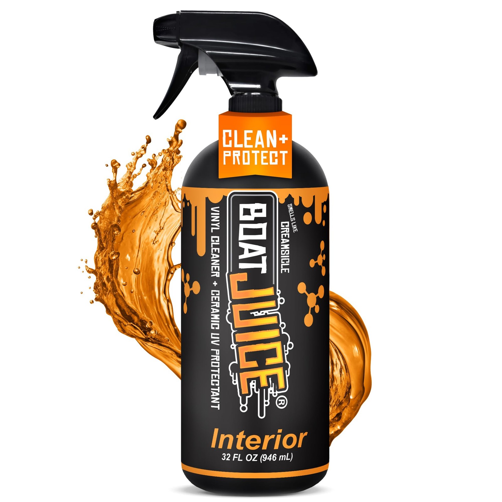 Interior 2in1 Vinyl Boat Seat Cleaner & Ceramic UV Protectant Spray | Marine …