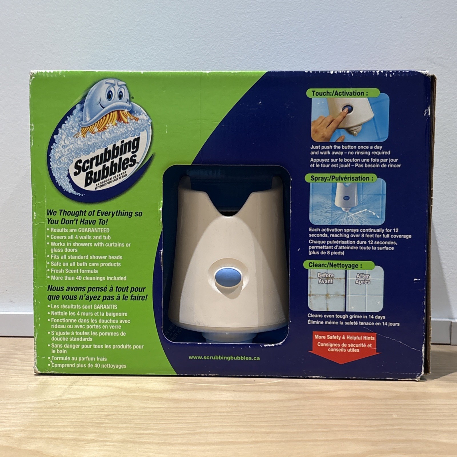 Scrubbing Bubbles Automatic Shower Cleaner Starter Kit & 2 REFILLS