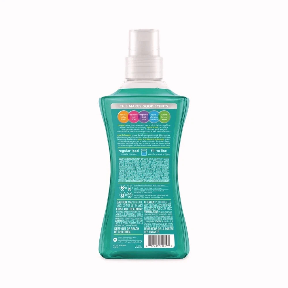 Method 1489 53.5 oz 4X Concentrated Laundry Detergent – Beach Sage (4/CT) New