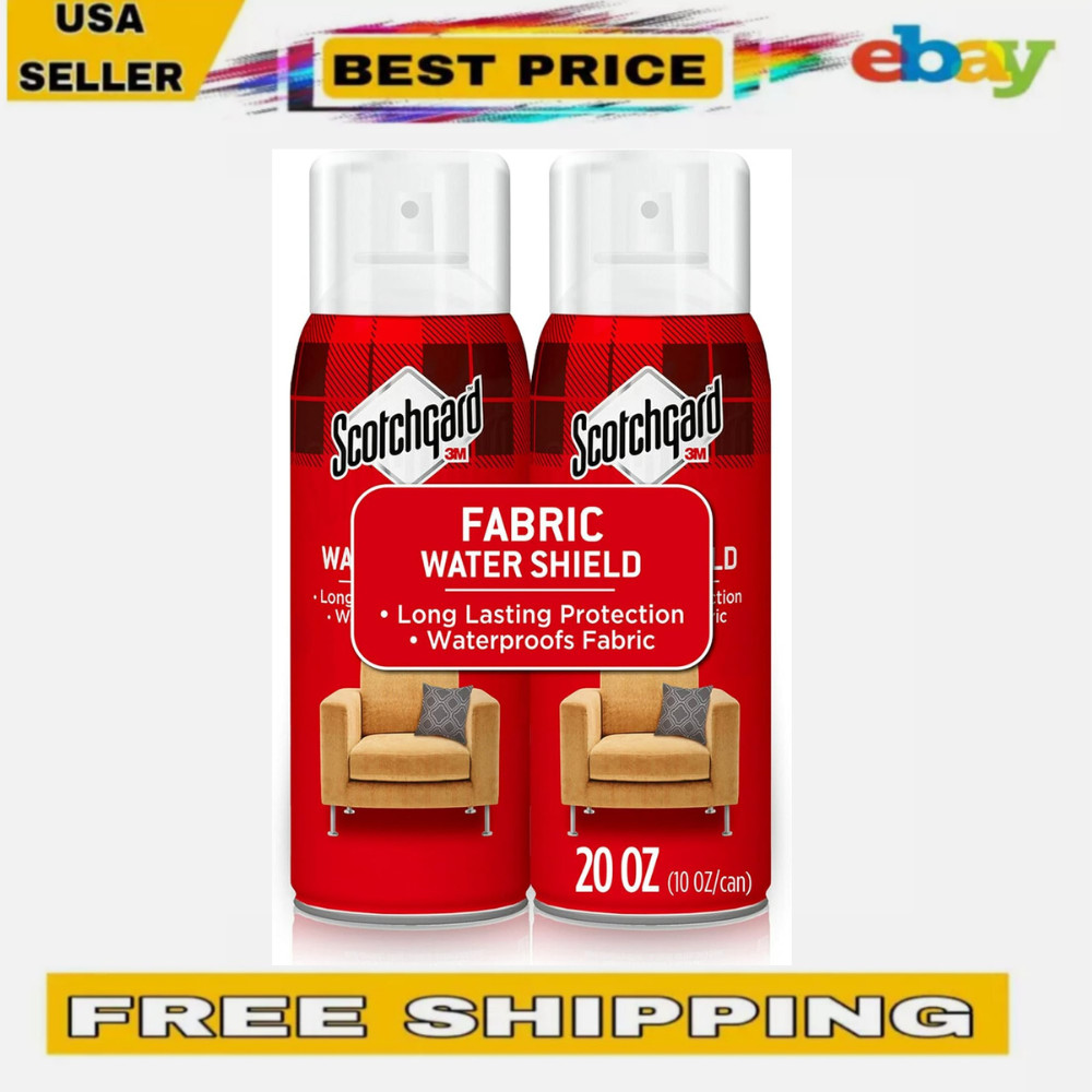 Scotchgard Fabric Water Shield Repellent Spray for Clothing and Upholstery 2 Ca