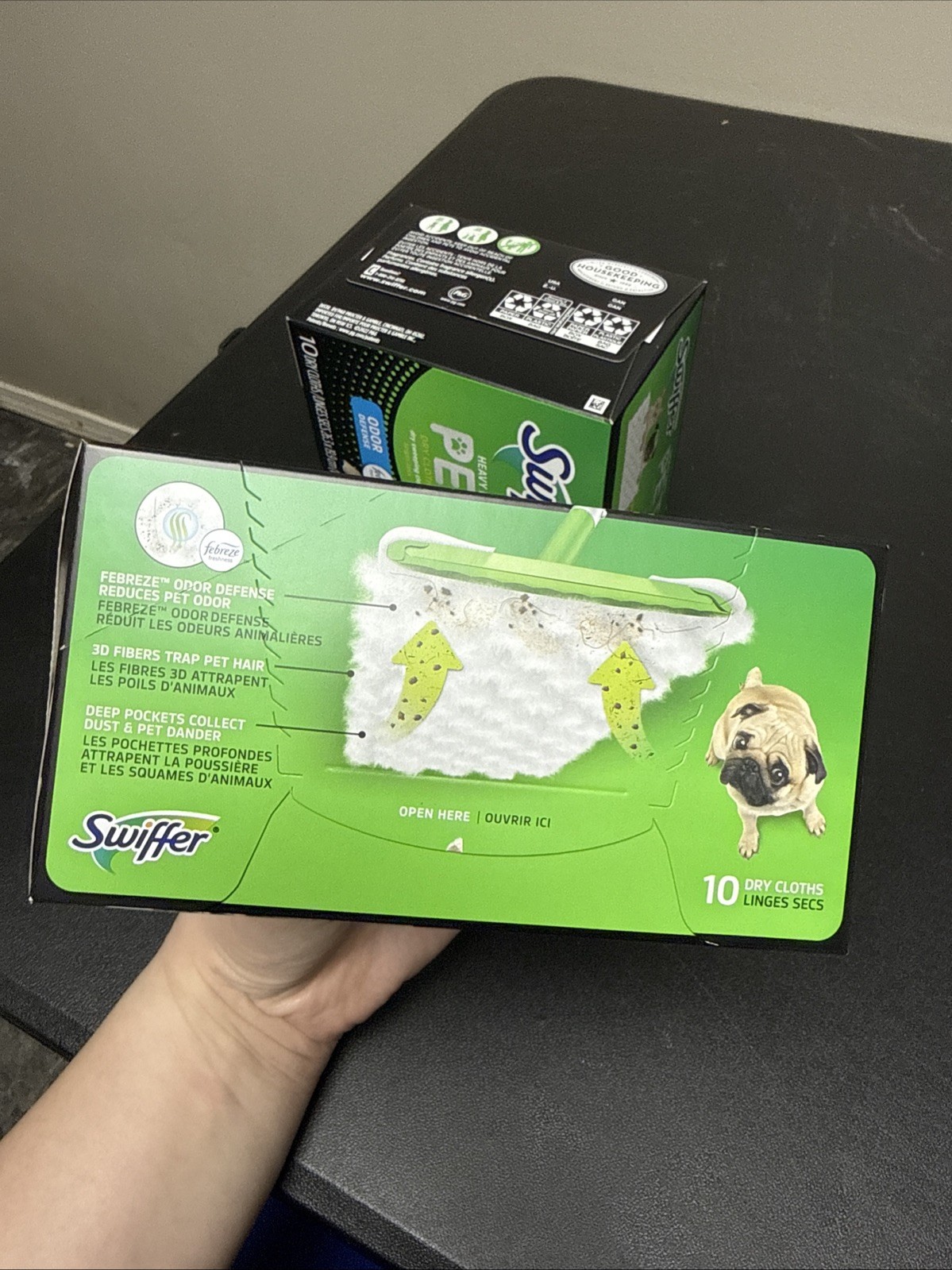 Swiffer Heavy Duty Pet Dry. Cloths 2PK 10 Sheets Each Febreeze Odor Defense