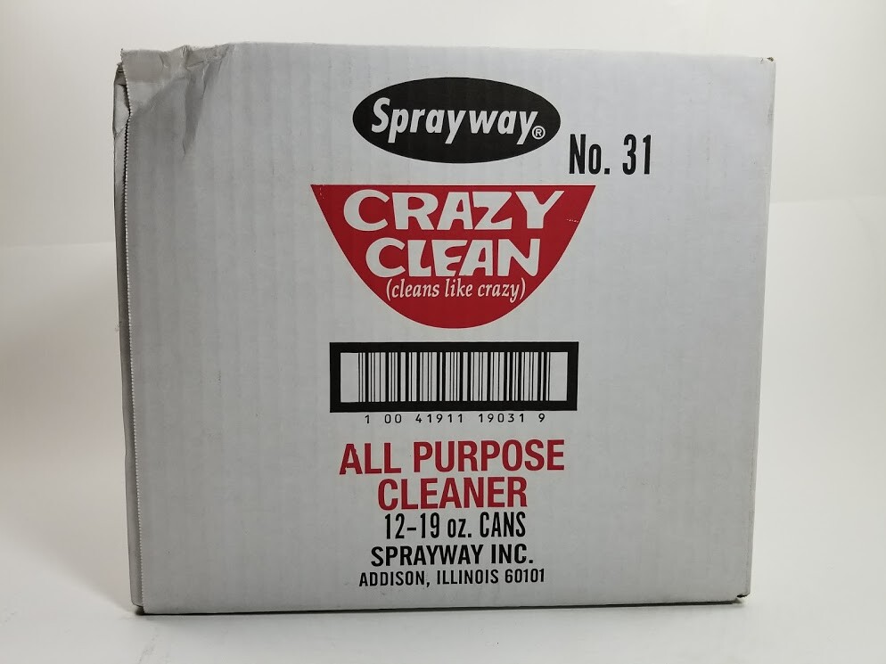 Sprayway Crazy Clean No. 31 All Purpose Spray Cleaner, net wt.19 oz, Case of 12
