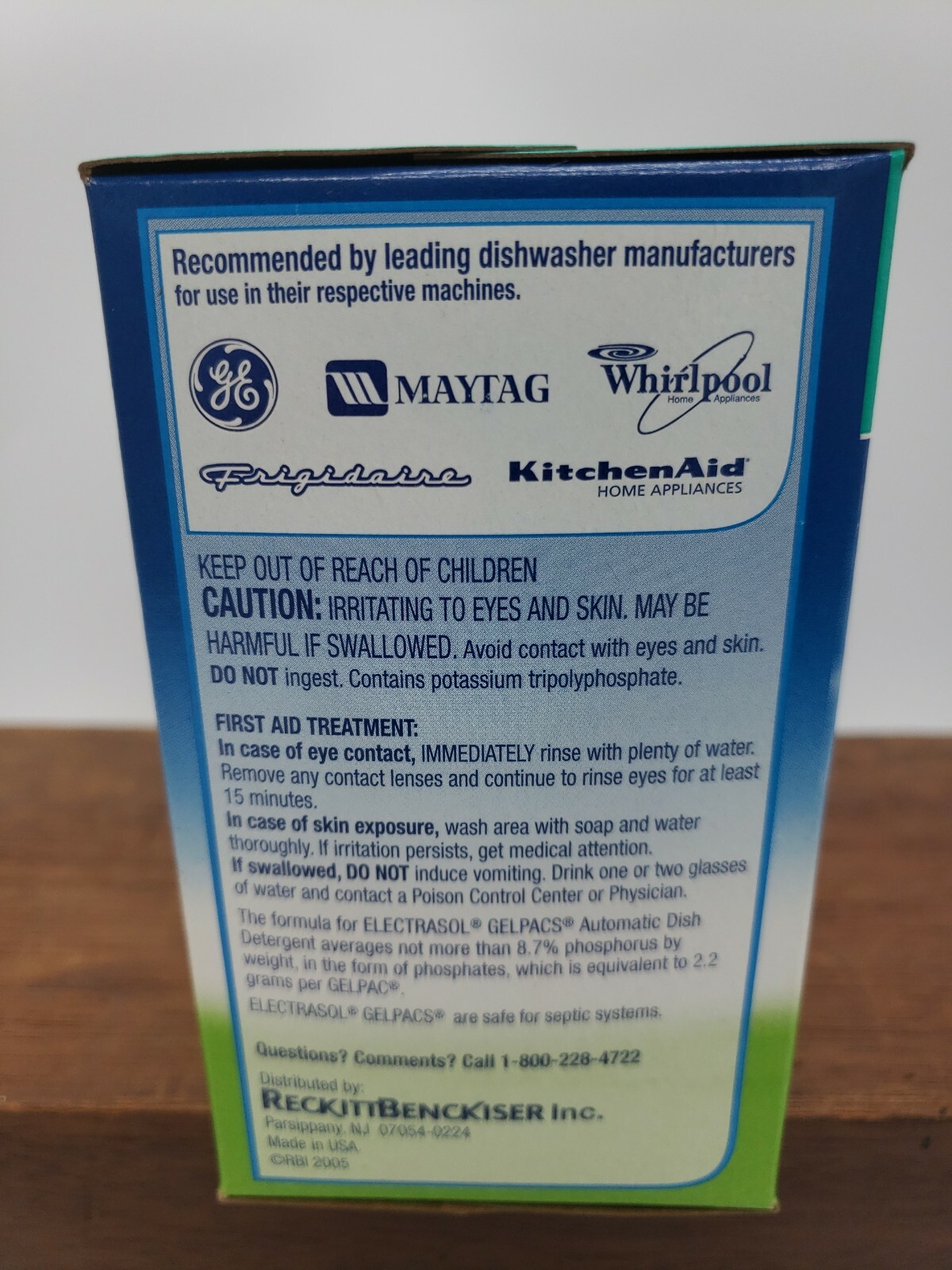 ELECTRASOL Gelpacs 2 IN 1 Jet-Dri Dishwasher Detergent DISCONTINUED 20ct APPLE