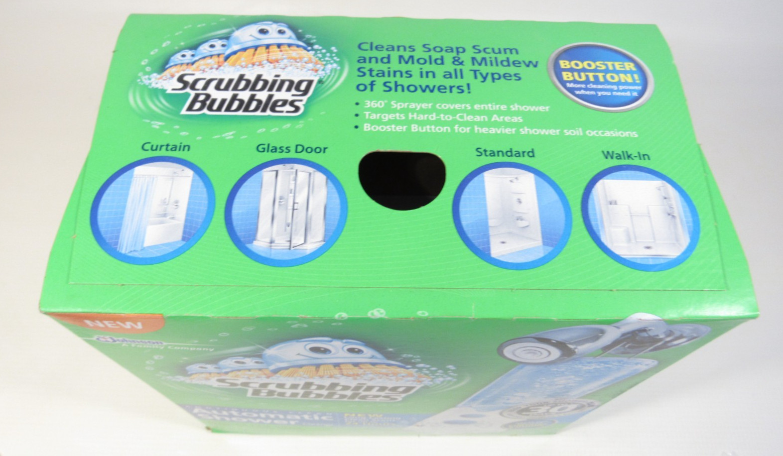NEW Scrubbing Bubbles Automatic Shower Cleaner Bathroom 2 Button Booster Set Kit