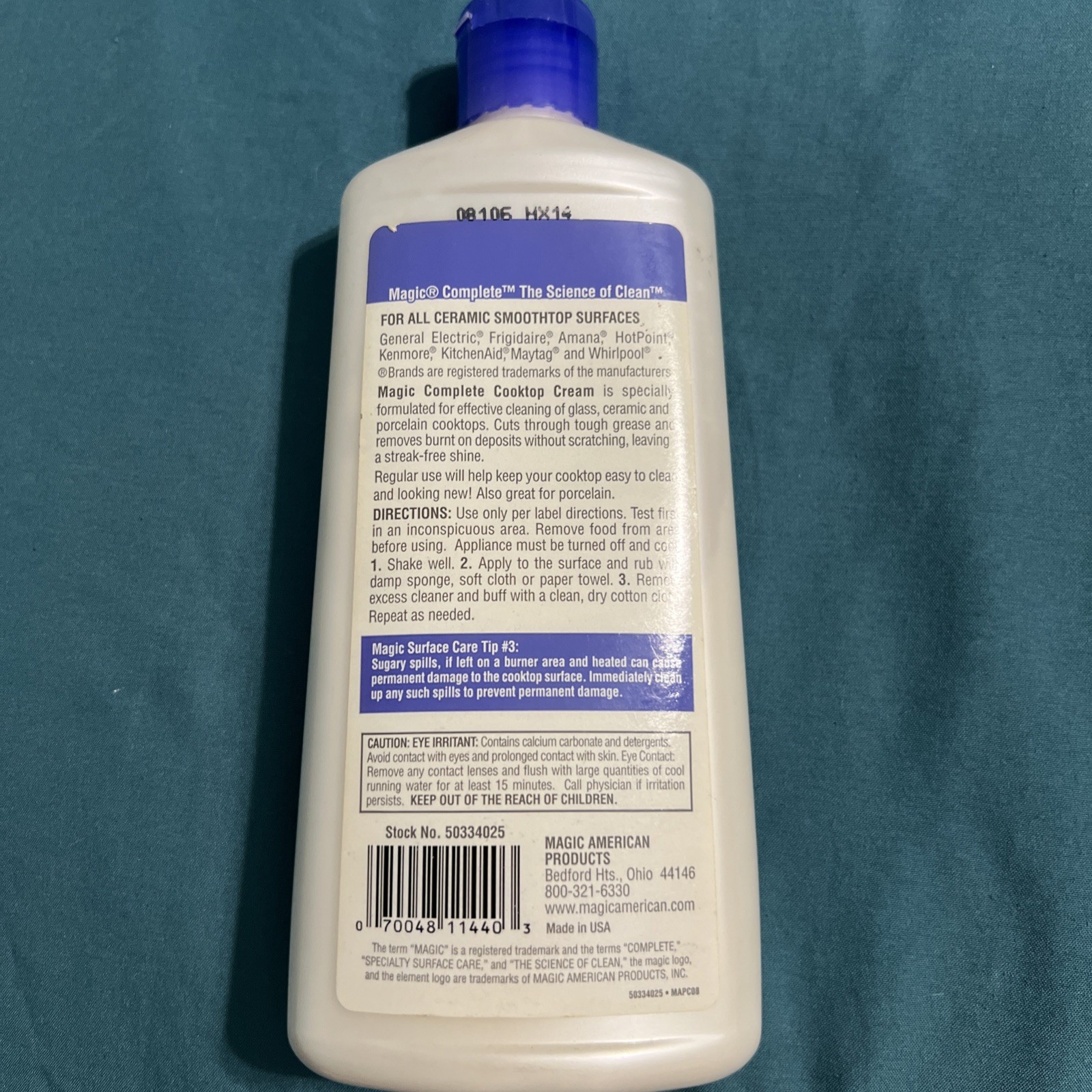 Magic Complete Glass Cooktop Cleaner and Polish – 16 Ounce – Professional Home
