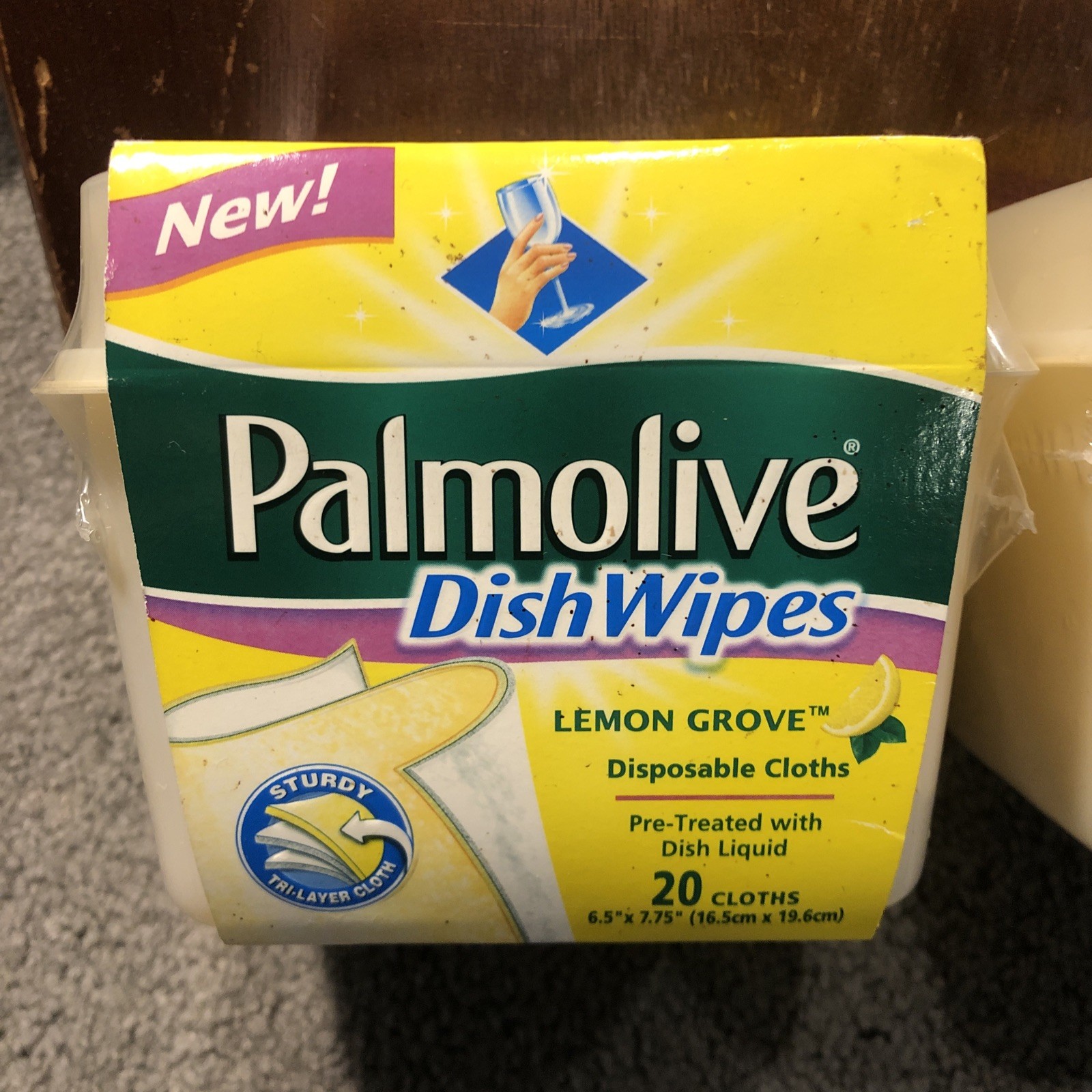 X2 Palmolive Dish Wipes Lemon Grove Pretreated Disposable Cloths 20 Count