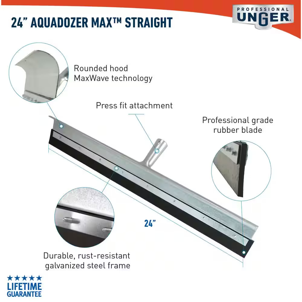24 In. Straight Aquadozer Floor Squeegee
