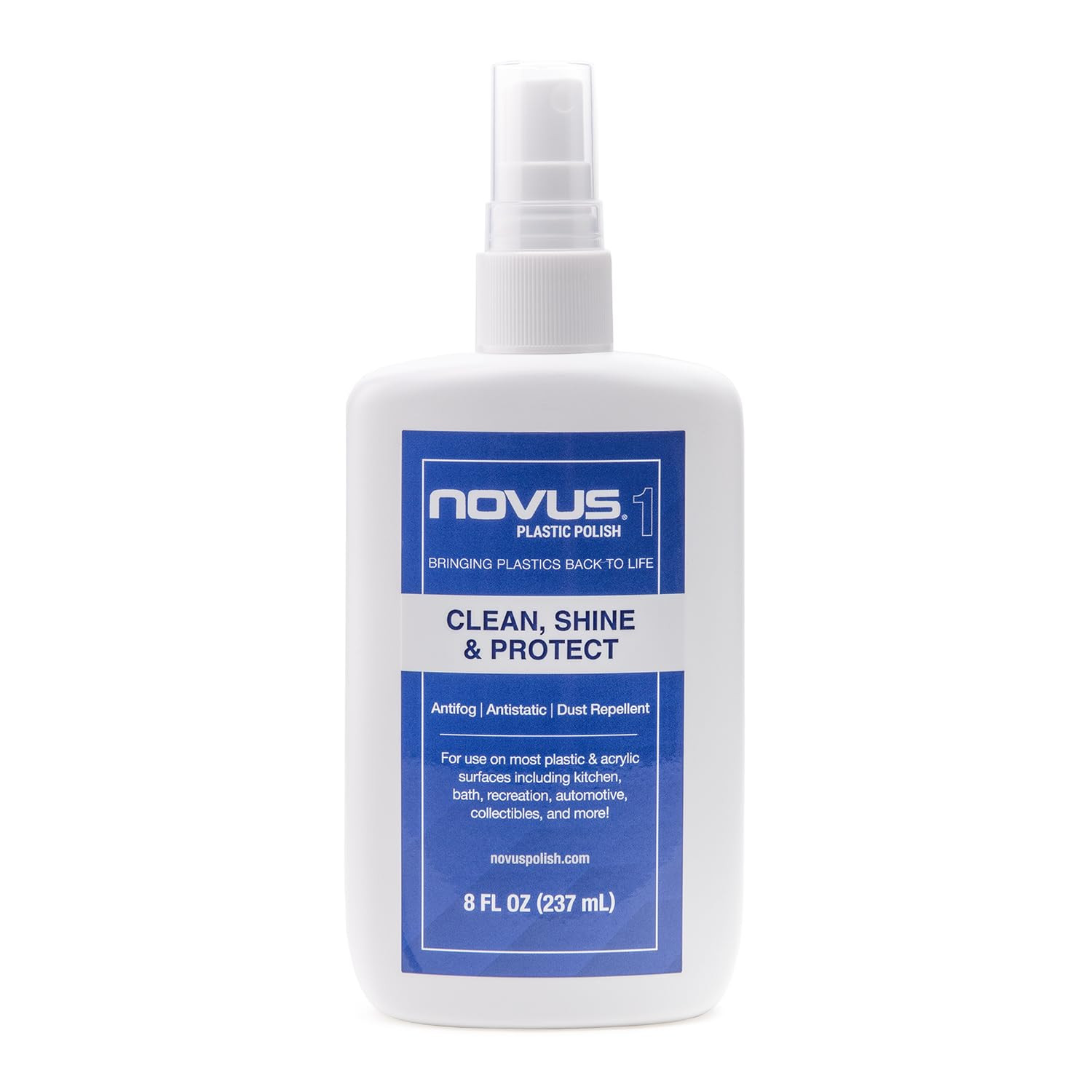 Novus Plastic Polish 1 8 Ounce Cleaner for Acrylic and Polycarbonate Shine