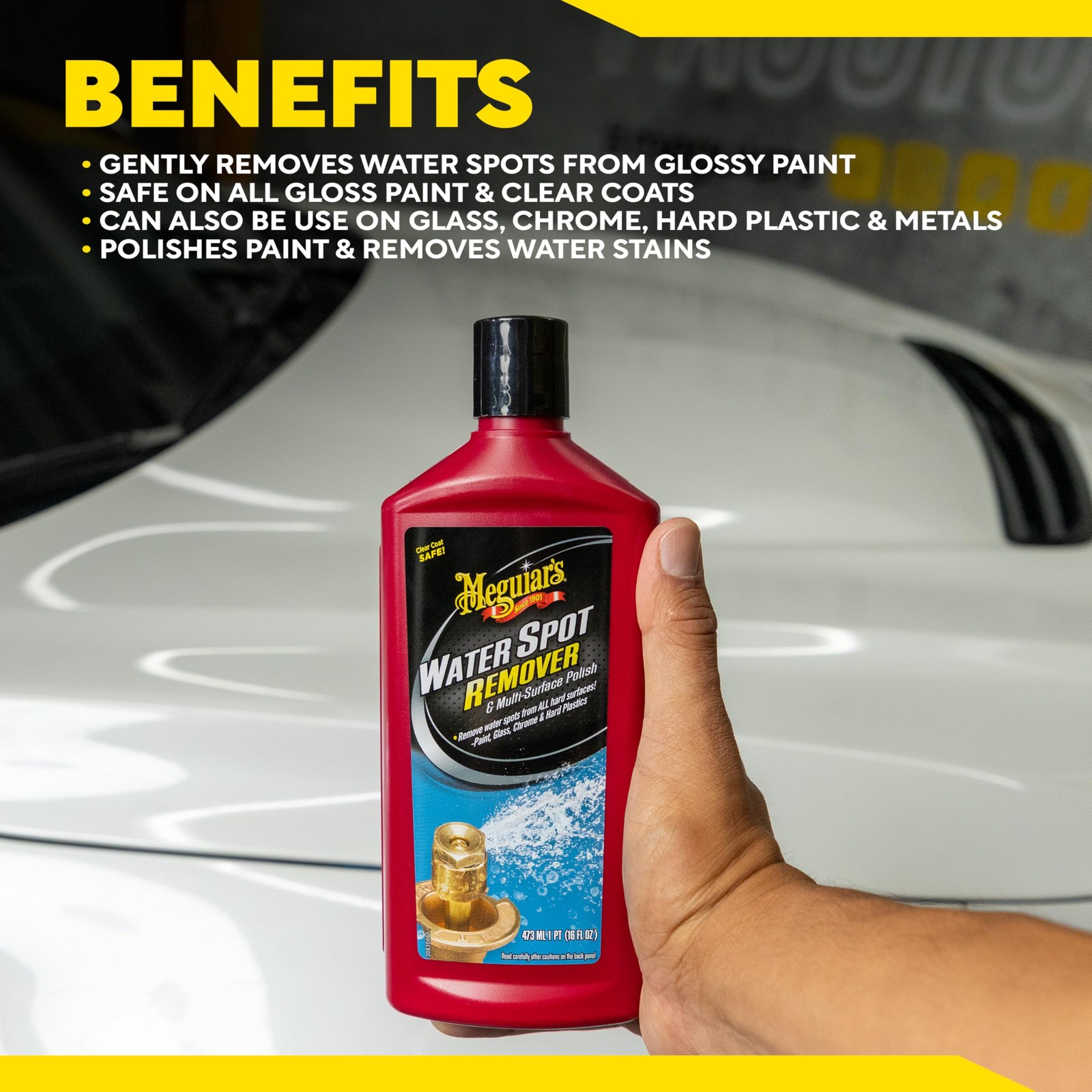 Meguiars Water Spot Remover, Heavy Duty Water Spot Remover for Cars, Remove W…