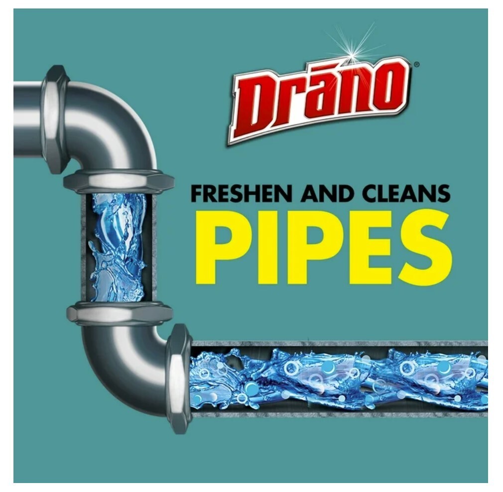 Drano Max Build-Up Remover Drain Clog Preventor, Liquid Commercial Line, 60 oz