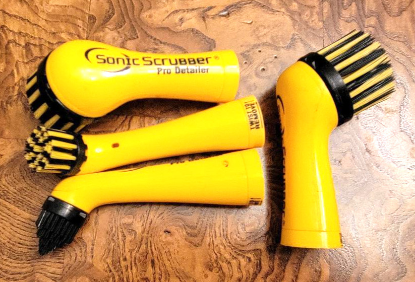 Sonic Scrubber Pro Detailer Power Cleaner Inerchangeable Brushes – As Seen on TV