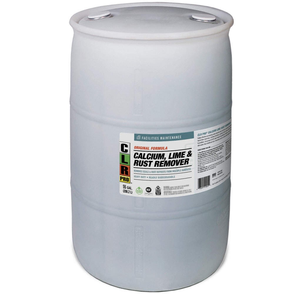 CLR PRO Calcium, Lime/Rust Remover,55 gal,Drum 61LV22