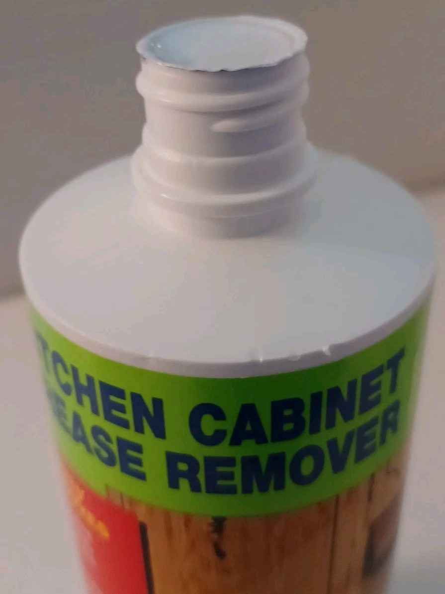Kitchen Cabinet Grease Remover Non Toxic Non Corrosive 12 fl oz Scratch Free