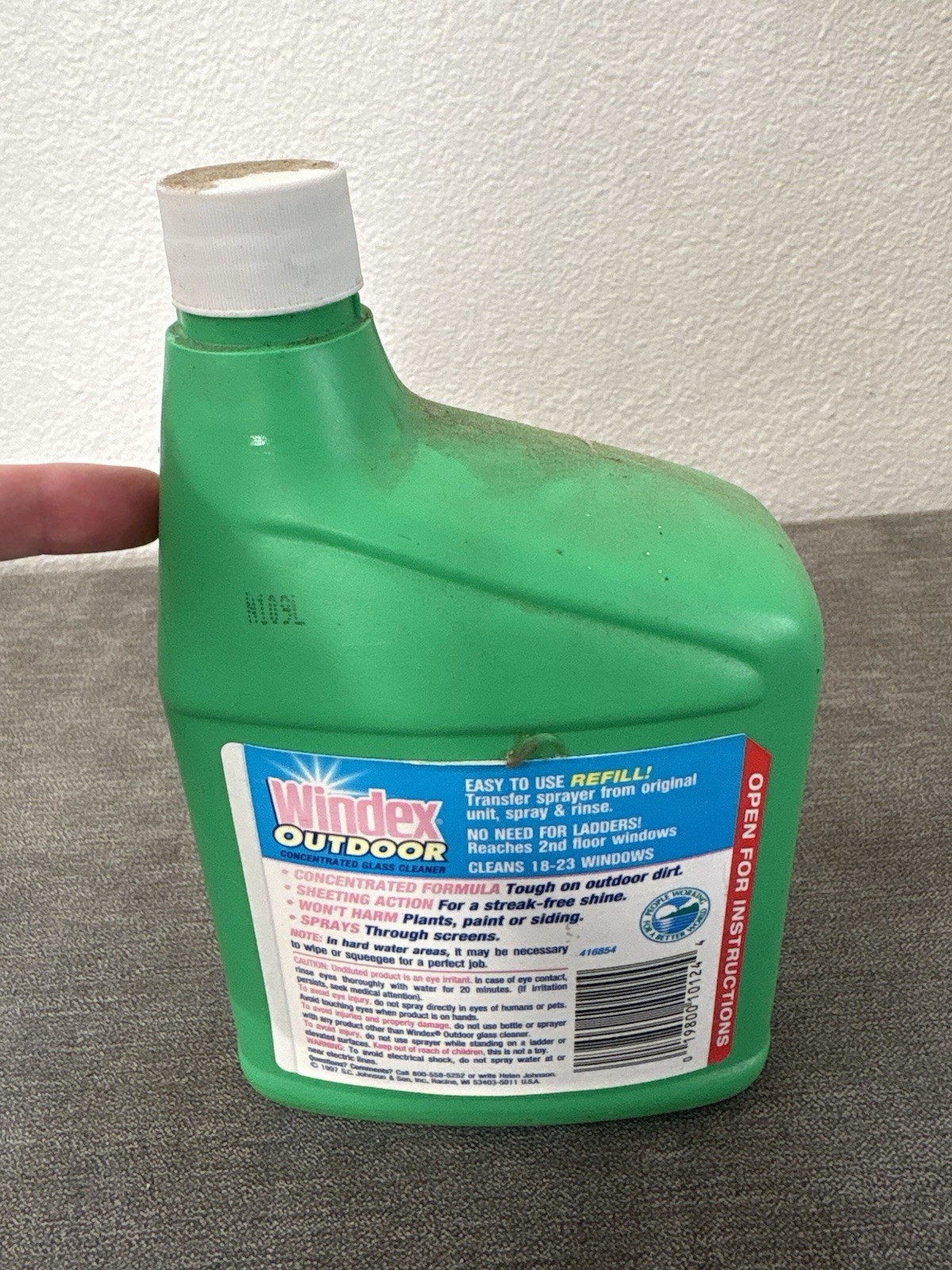 Windex Outdoor Concentrated Glass Cleaner 32oz Refill 1997 Discontinued