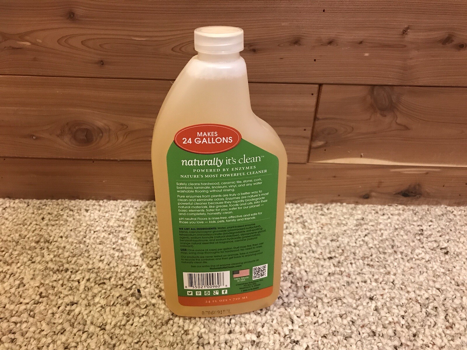 Naturally It’s Clean Floors Clean Enzyme Floor Cleaner 24 FL OZ Discontinued