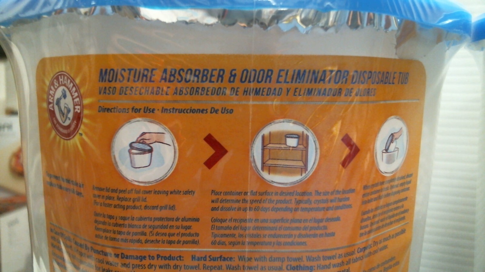 Arm & Hammer Moisture Absorber & Odor Eliminator 14 oz. LOT OF 2 (01200) FS