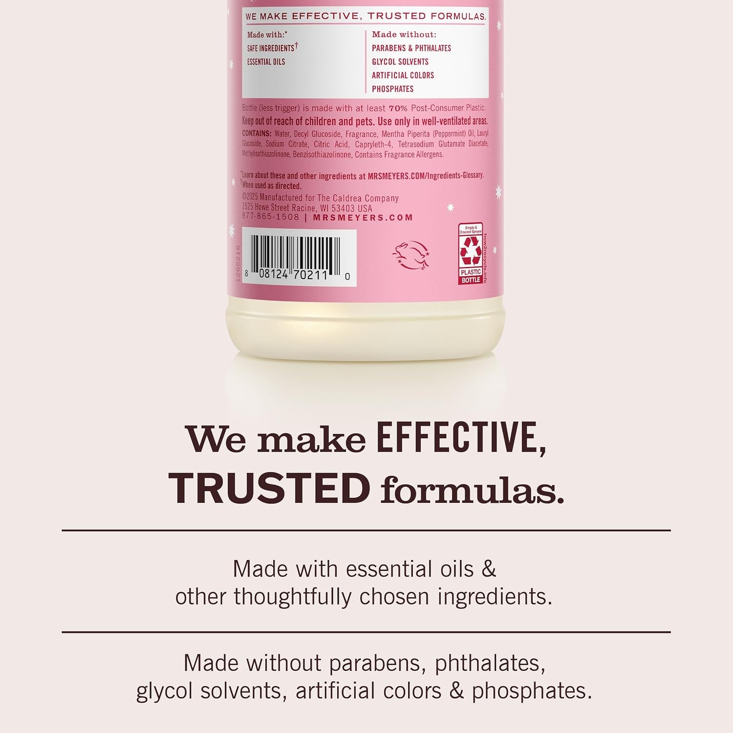 Peppermint Scent Multi Surface Everyday Cleaner 16 Fl Oz Mrs Meyers Clean Day
