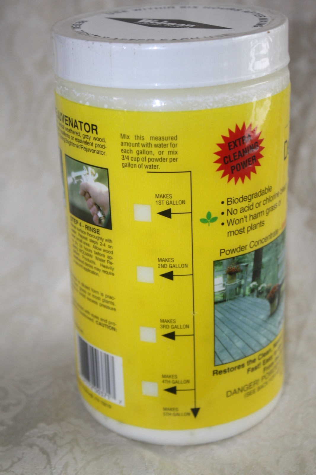 NOS Wolman DECK SIDING BRIGHTENER Rejuvenator CONCENTRATE Makes 5 Gallons SEALED