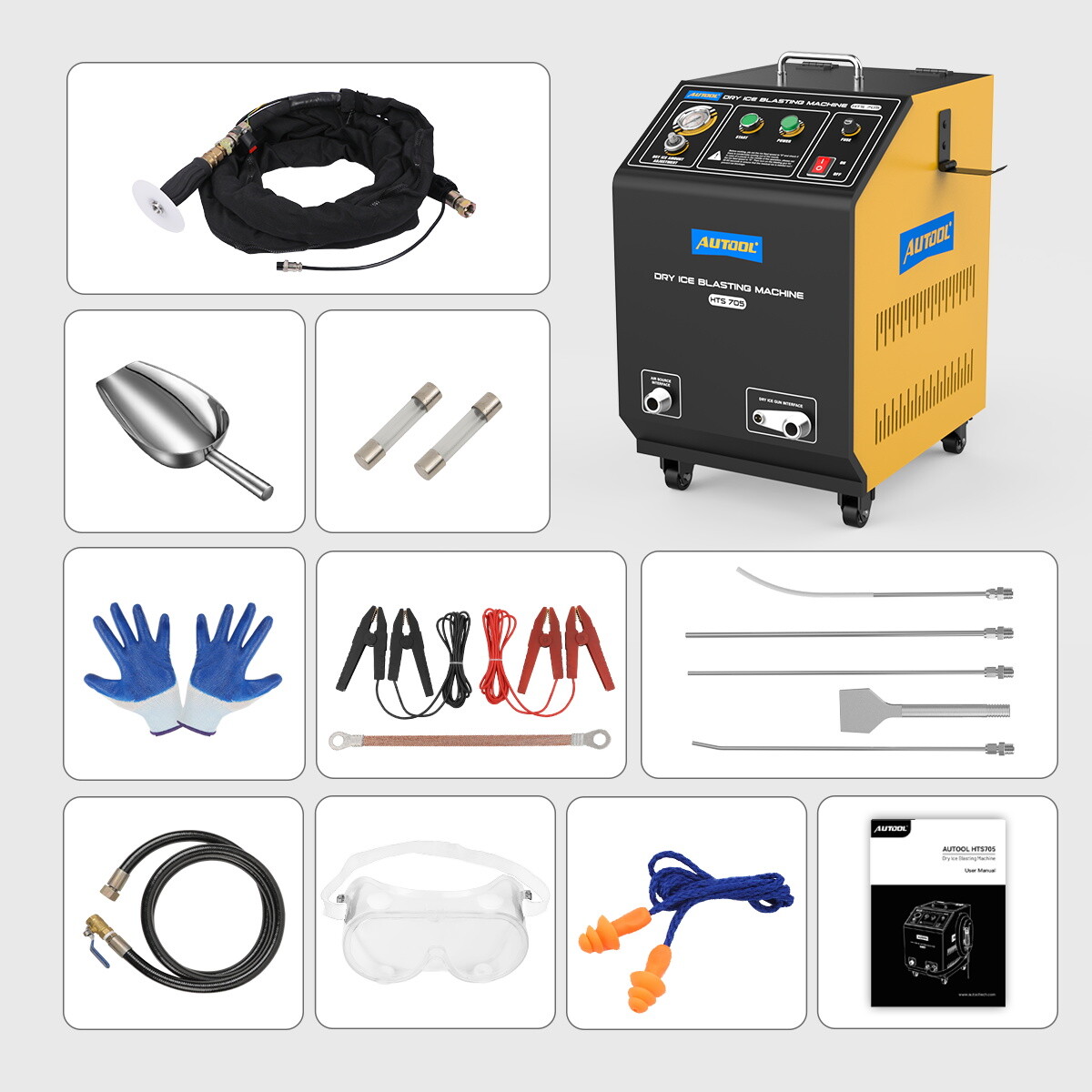 AUTOOL Dry Ice Blasting Machine Blaster Cleaner Engine MISSING ROD ATTACHMENT