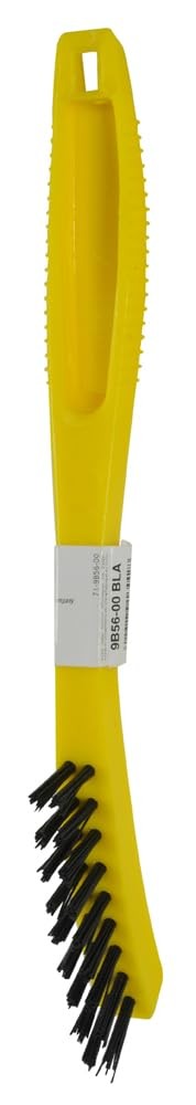 Commercial Tile Brush 8.5 Inch, Deep Cleaning Grout, Plastic Bristles, Yellow