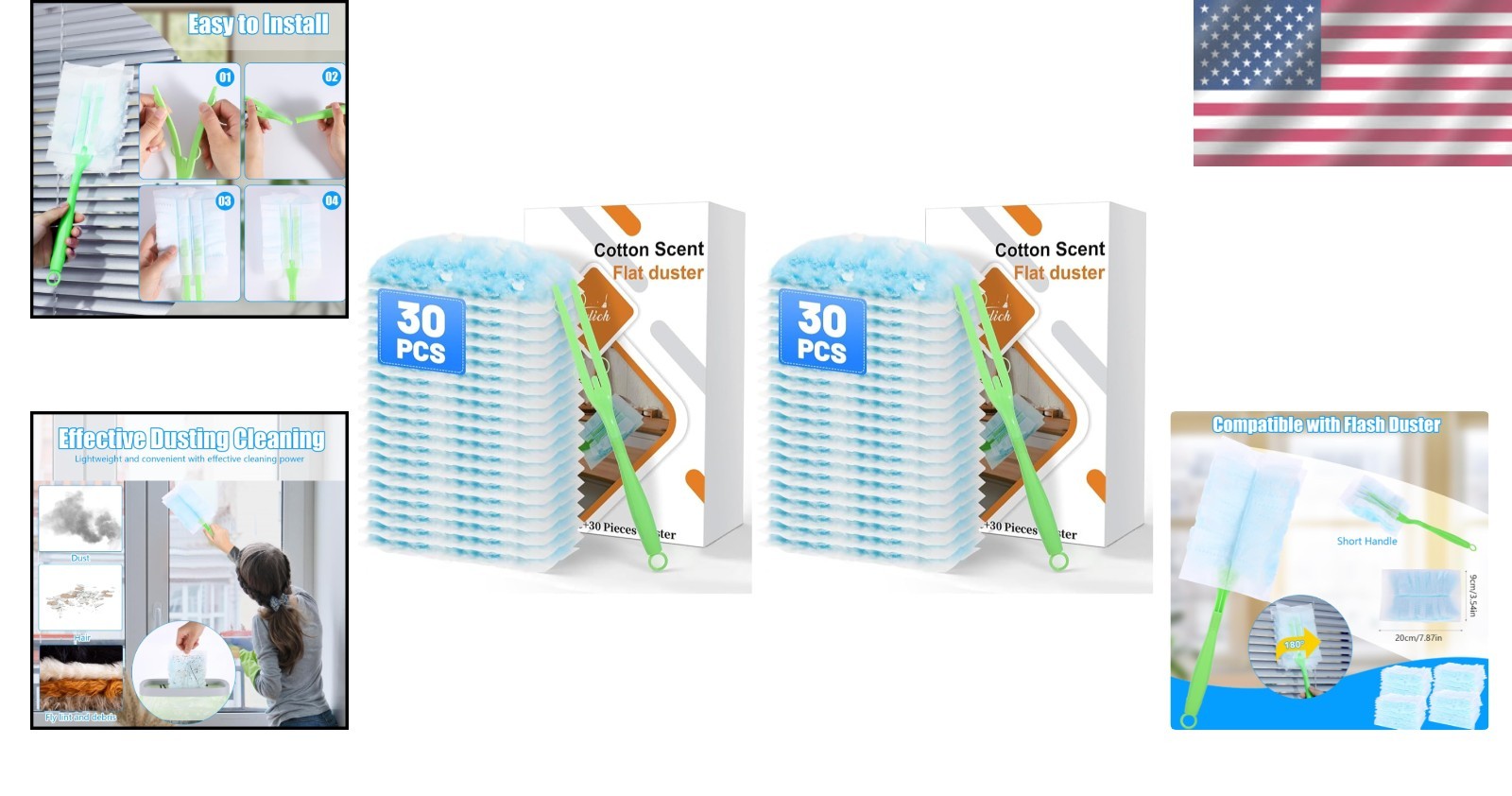 Home and Office Cleaning Dusters – 30PCS Disposable Refills