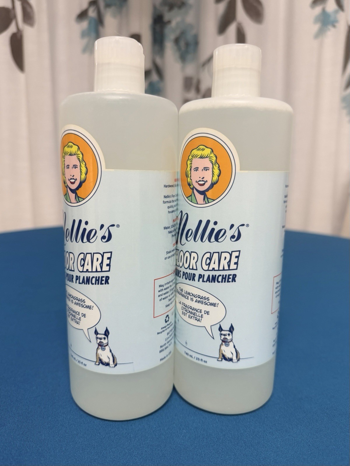 Nellie’s Floor Care Cleaner Lemongrass – 25 fl oz /740 mL ea – New, Unused X2