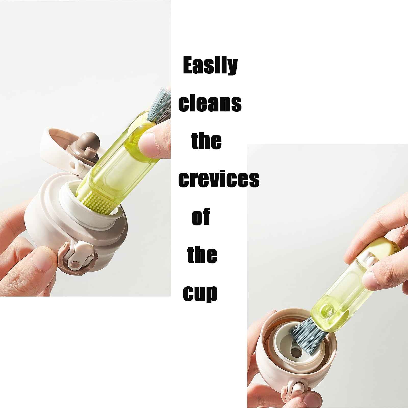 3-in-1 Crocodile Bottle Lid Cleaning Brush Set, Tiny Crevice Gap Cleaner for …