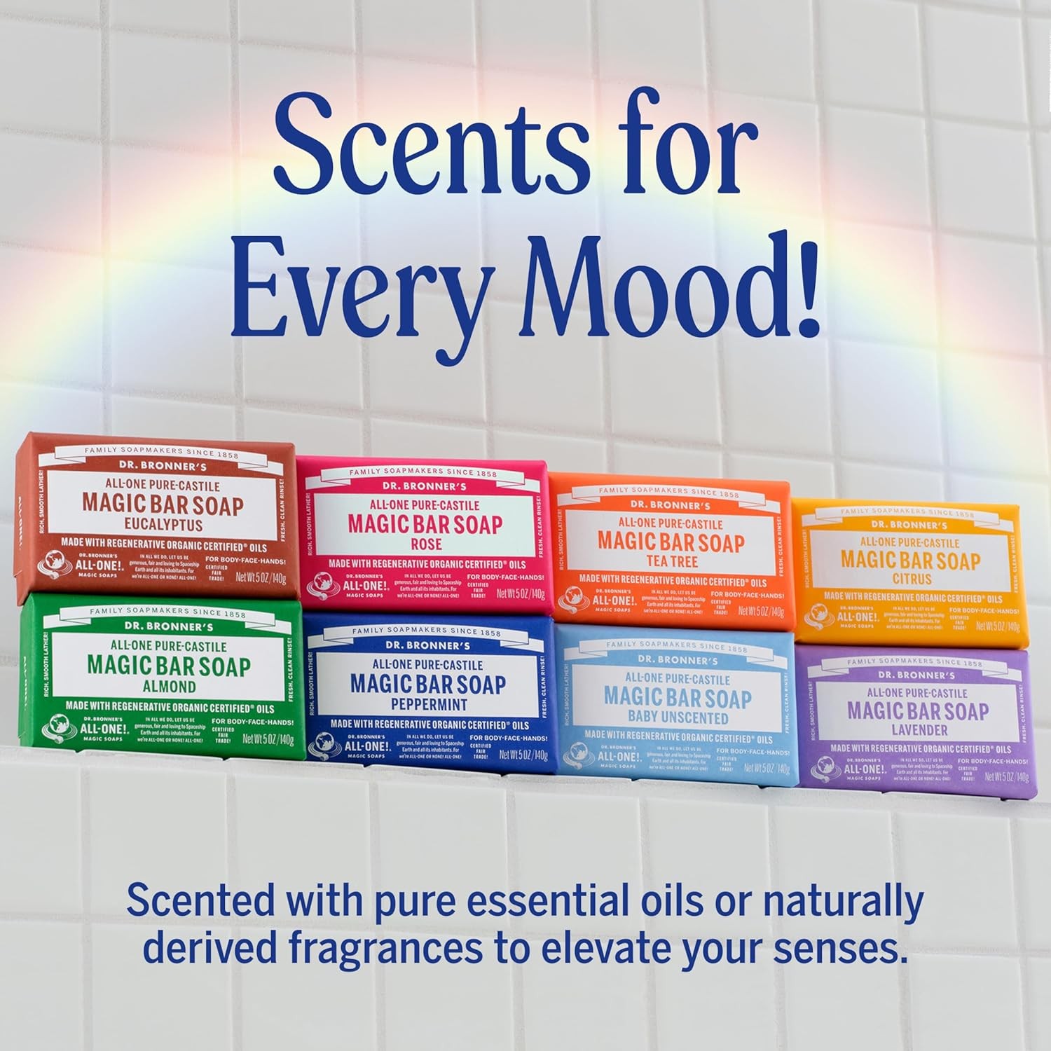 Pure-Castile Magic Bar Soap – Made with Regenerative Organic Certified Oils –