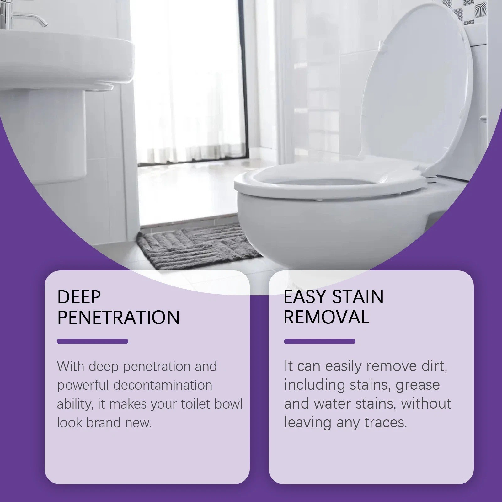 Fizzclean Toilet Foam Cleaner, Toilet Cleaning Foam Insta-Action 100g