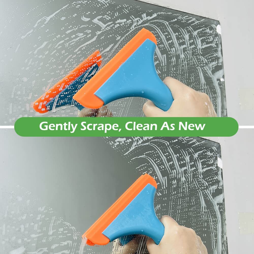 3 Pcs Flexible Silicone Squeegee 5.9 Blade Window Squeegee Shower Squeegee For